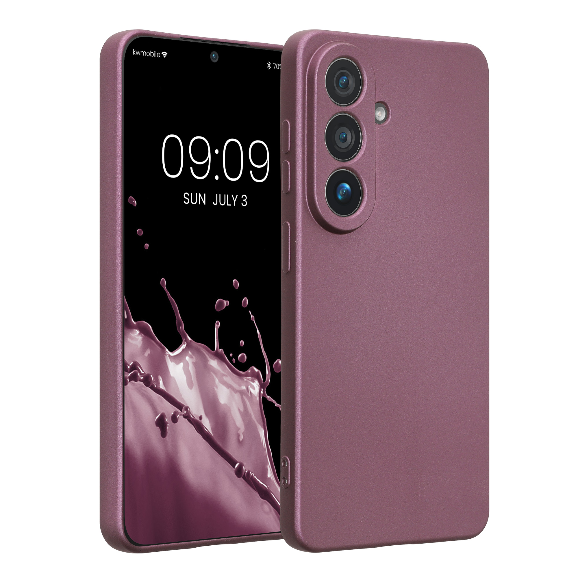Pouzdro pro Samsung Galaxy S26 kwmobile metalické TPU - metalická levandulová