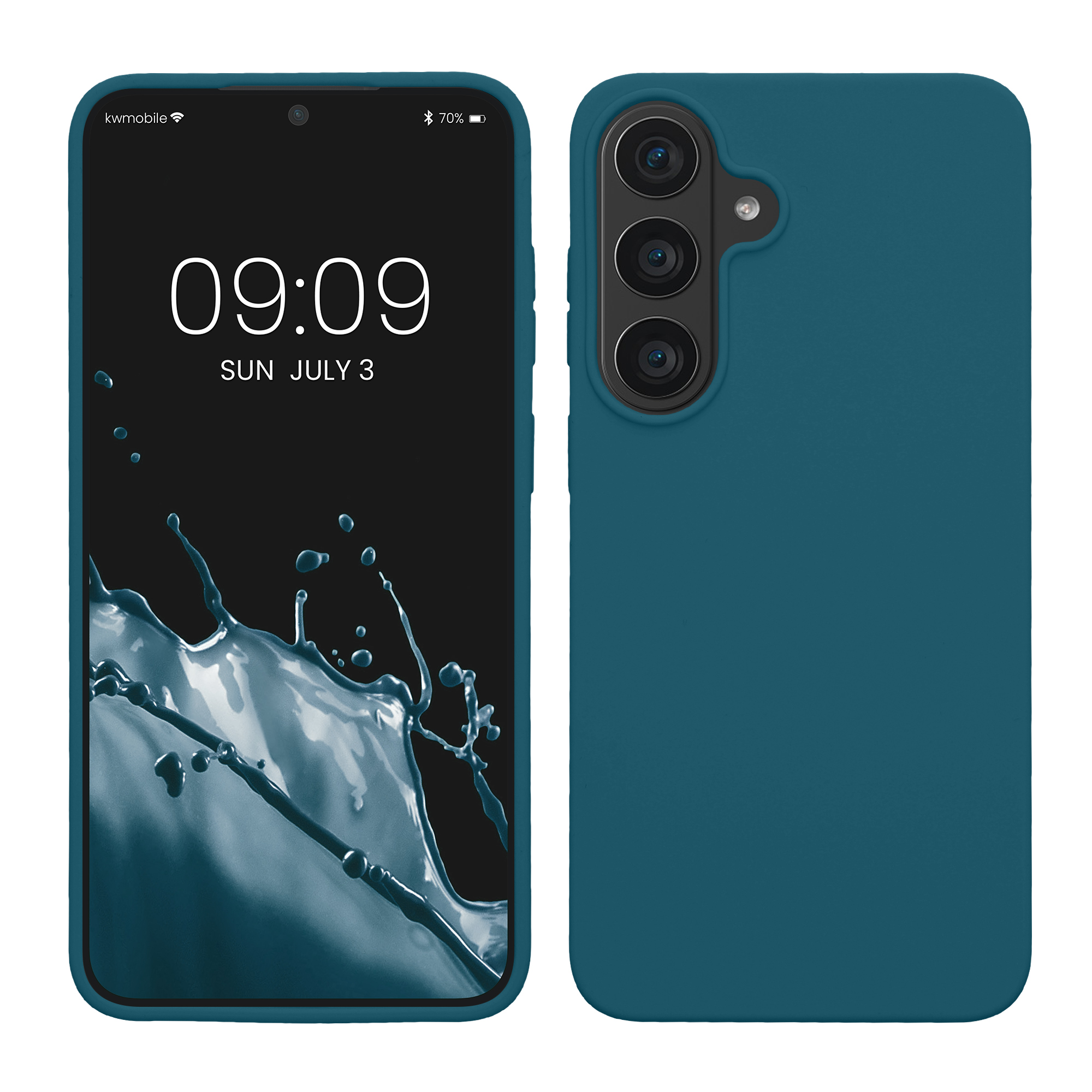 Pouzdro pro Samsung Galaxy S26 FE kwmobile silikonové - matná petrolejová