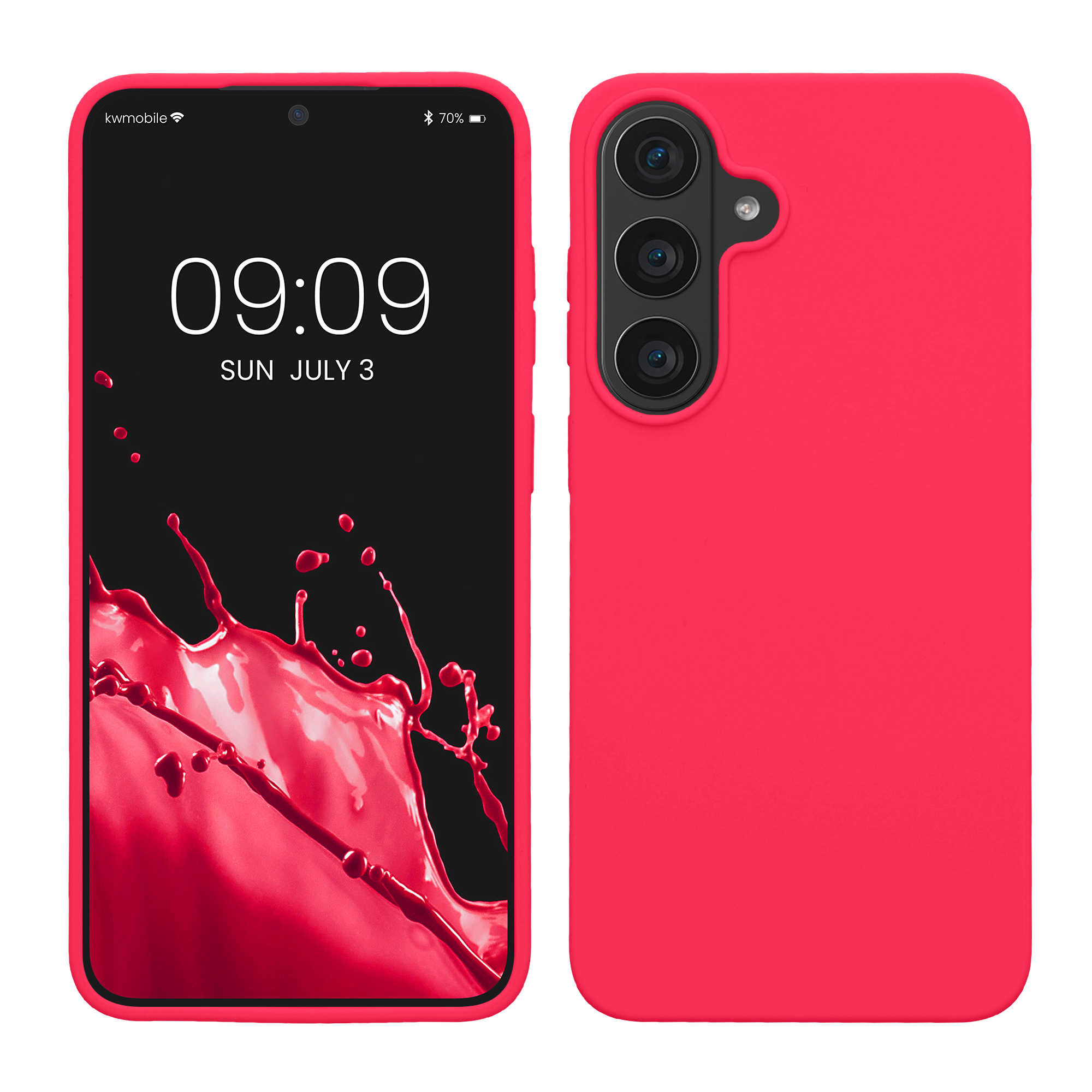 Pouzdro pro Samsung Galaxy S26 FE kwmobile silikonové - neonově růžová