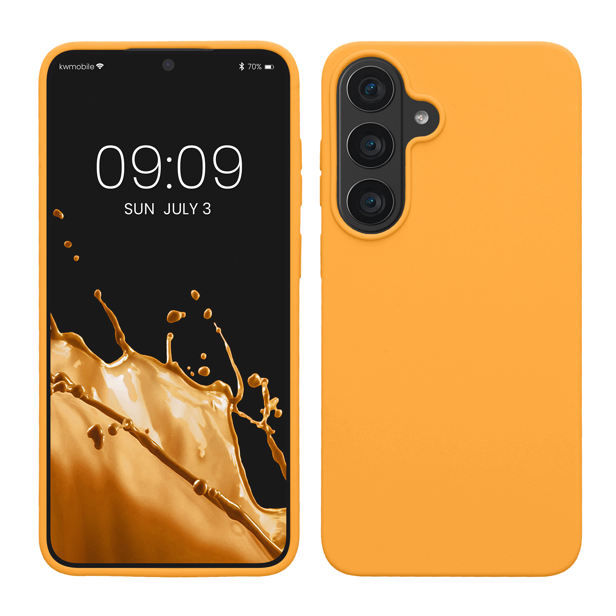 Pouzdro pro Samsung Galaxy S26 FE kwmobile silikonové - ovocná oranžová