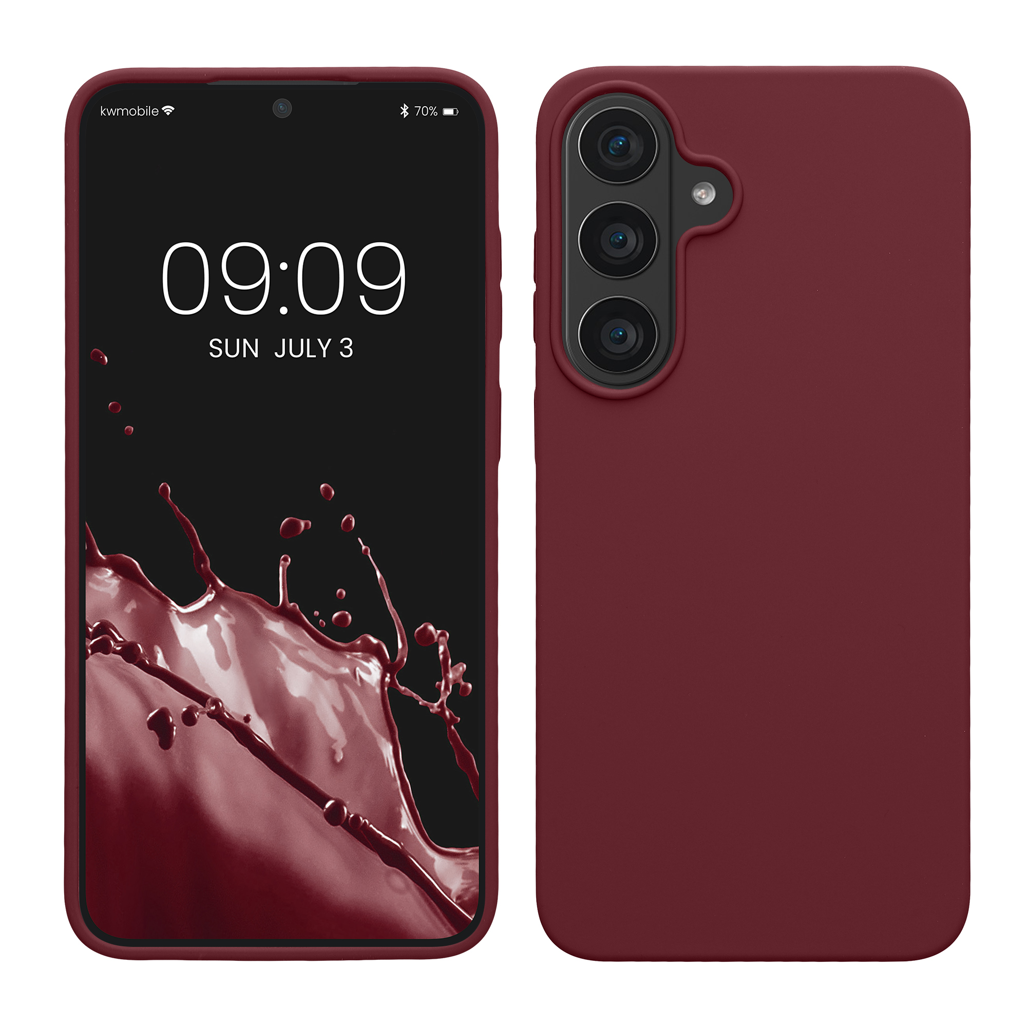 Pouzdro pro Samsung Galaxy S26 FE kwmobile silikonové - vínově fialová