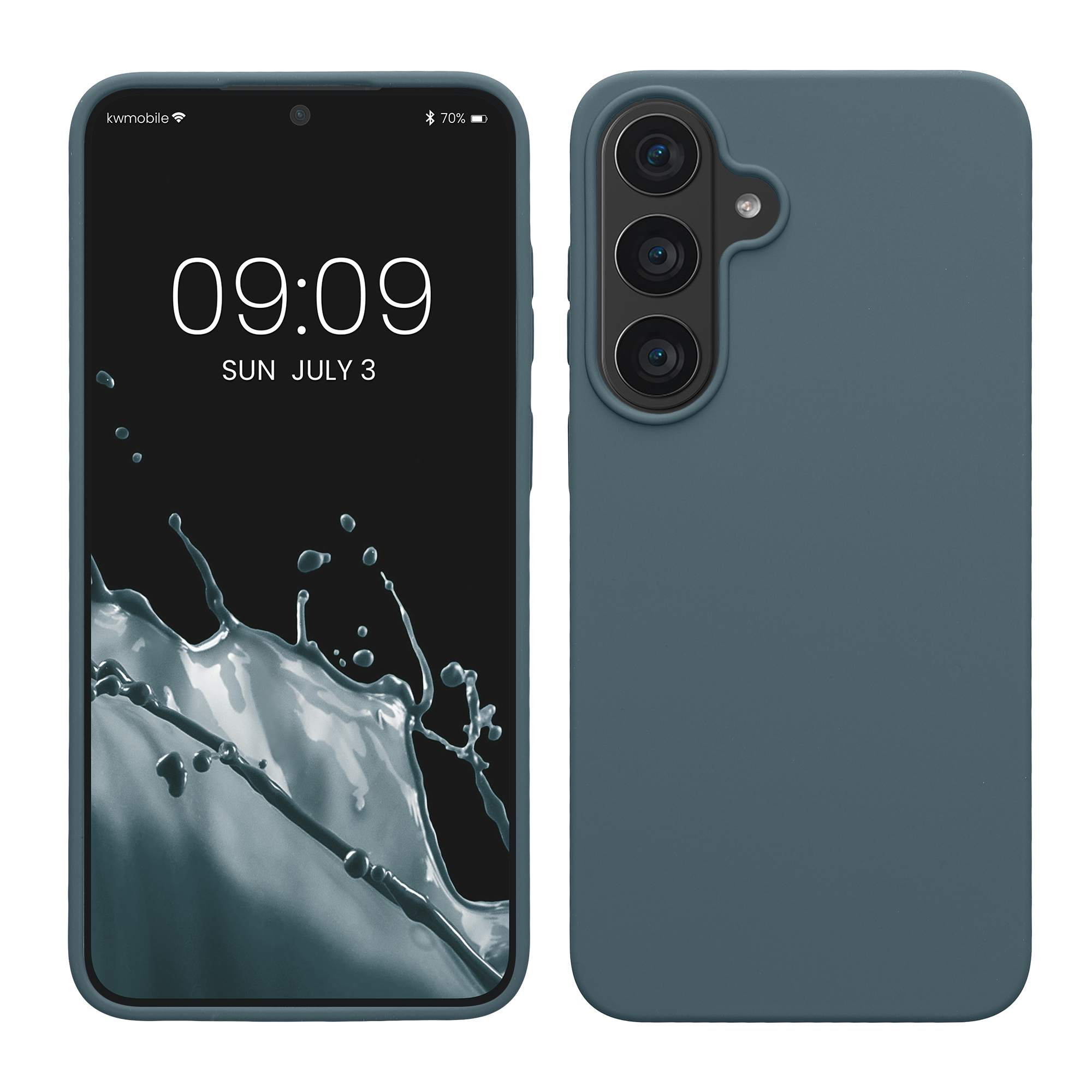 Pouzdro pro Samsung Galaxy S26 FE kwmobile silikonové - tmavá antracitová