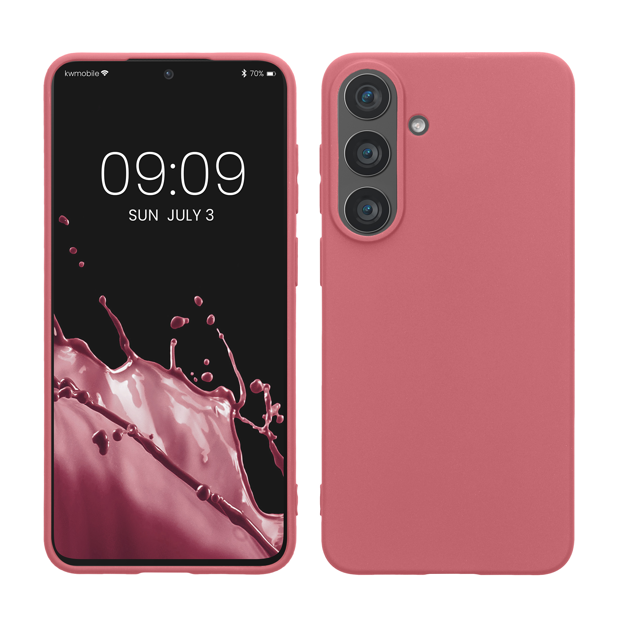 Pouzdro pro Samsung Galaxy S26 FE kwmobile TPU - tmavě starorůžová