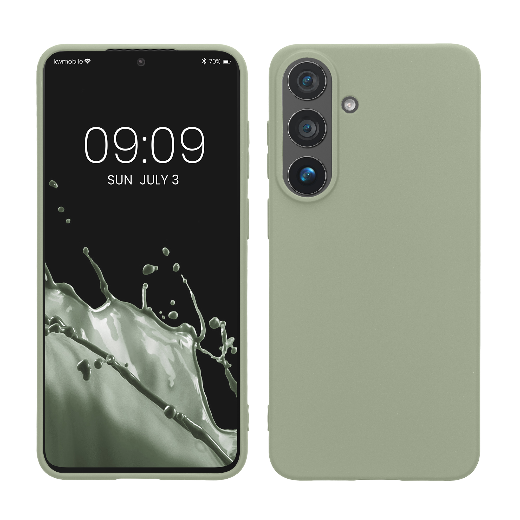 Pouzdro pro Samsung Galaxy S26 FE kwmobile TPU - šedozelená