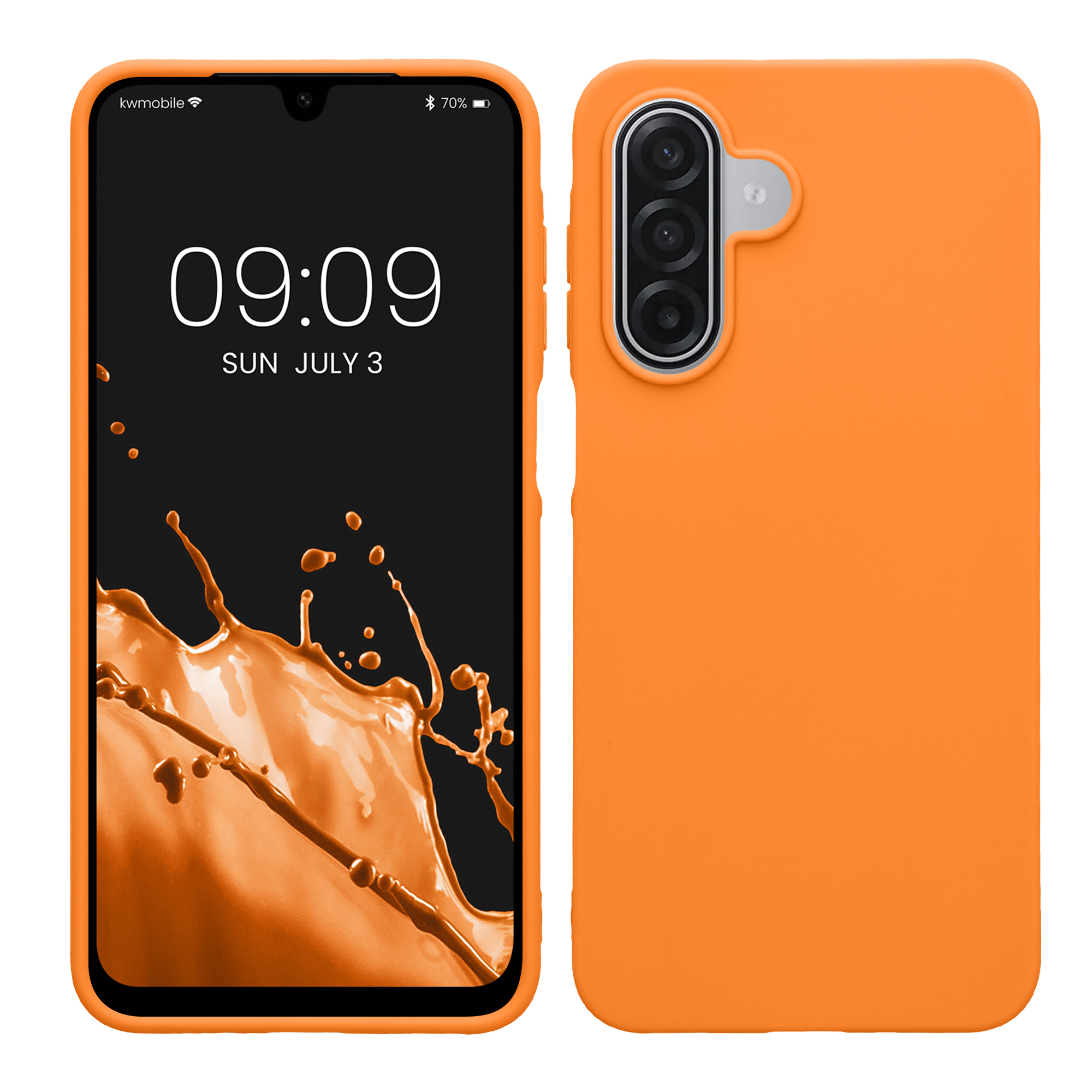 Pouzdro pro Samsung Galaxy A18 4G / 5G kwmobile TPU - ovocná oranžová