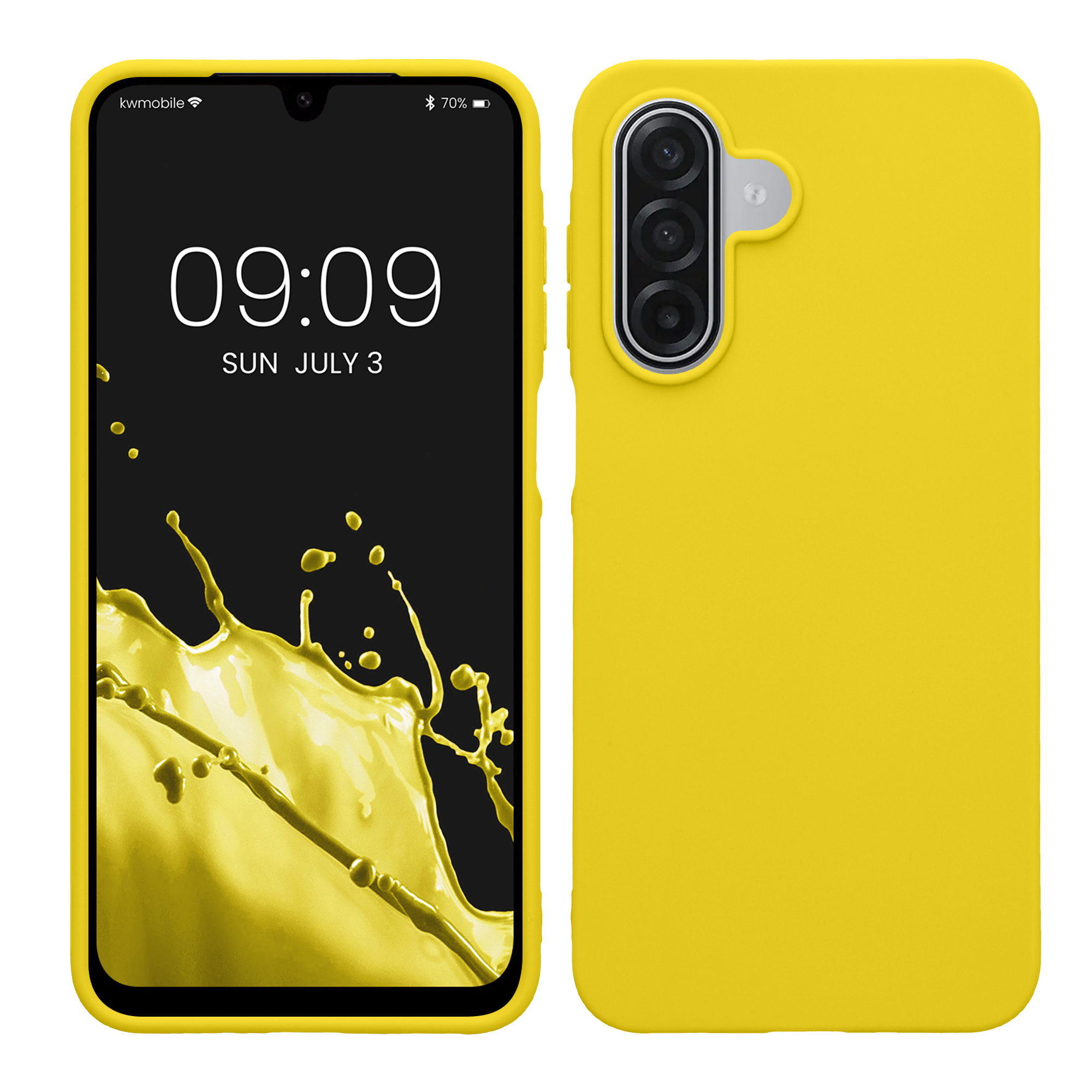 Pouzdro pro Samsung Galaxy A18 4G / 5G kwmobile TPU - zářivě žlutá