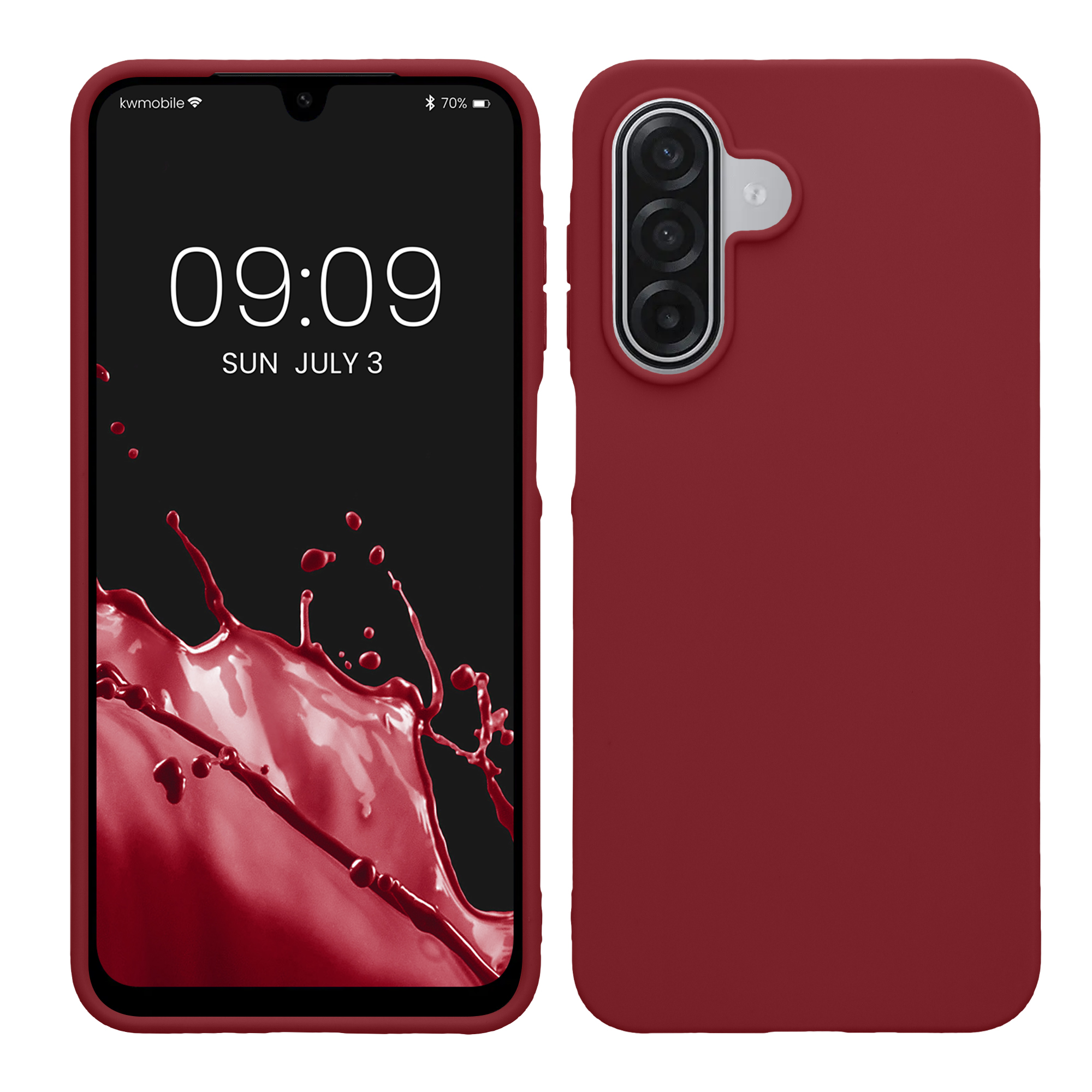 Pouzdro pro Samsung Galaxy A18 4G / 5G kwmobile TPU - vínově fialová