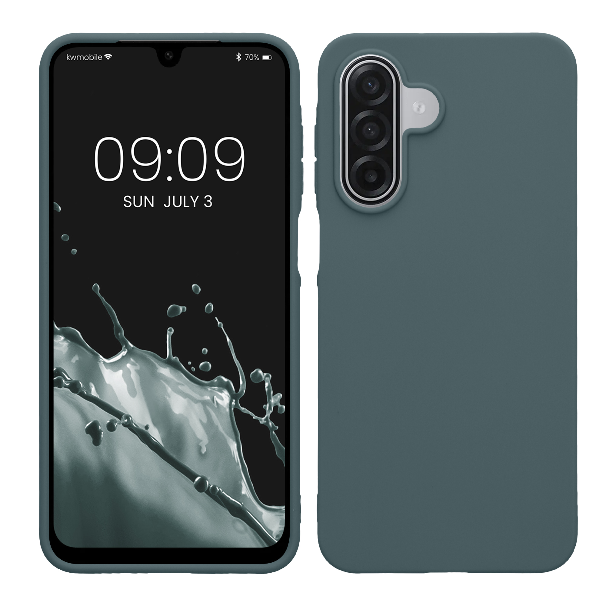 Pouzdro pro Samsung Galaxy A18 4G / 5G kwmobile TPU - tmavá antracitová