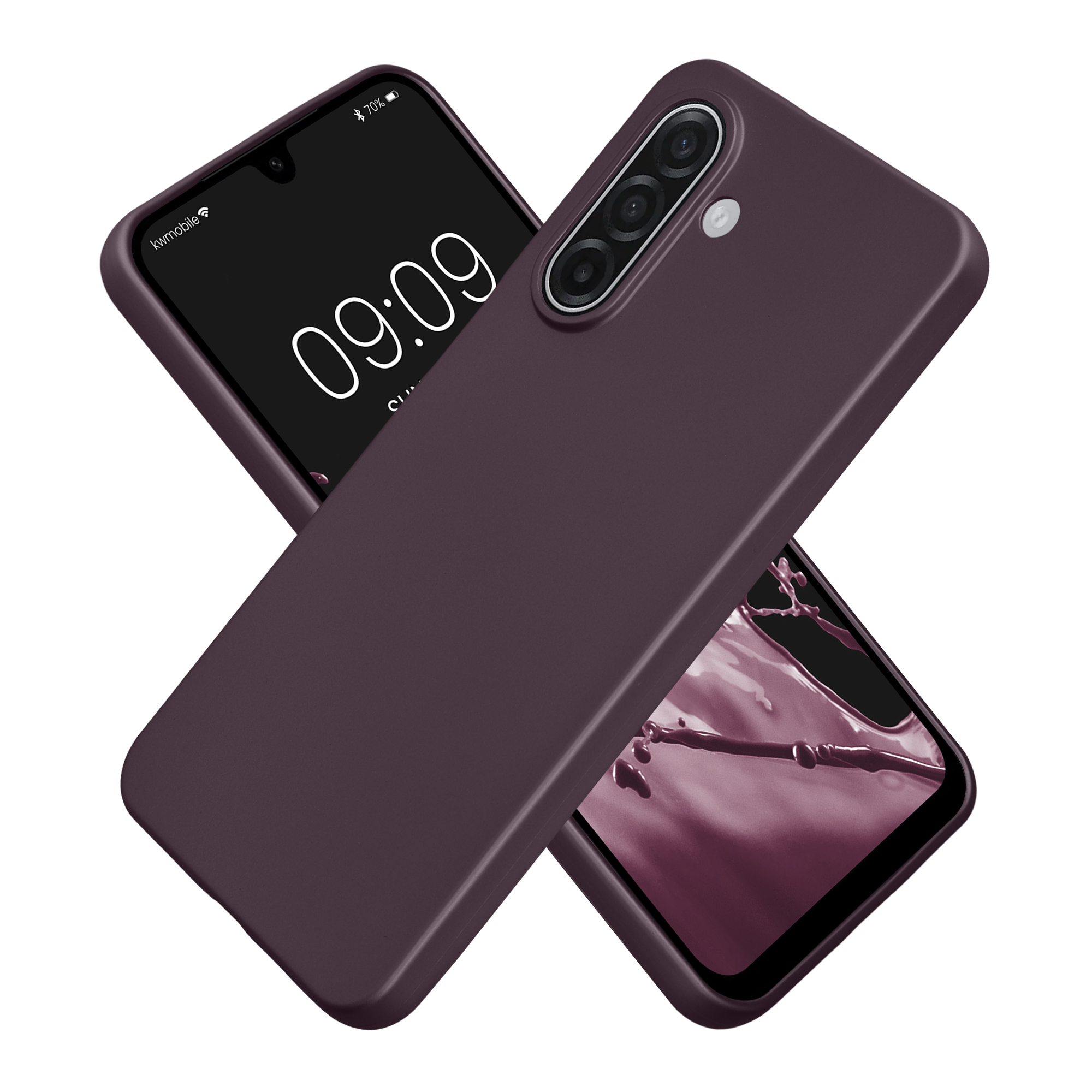 Tenký metalický TPU silikonový kryt pro Samsung Galaxy A18 4G / 5G kwmobile ‑ metalická bobulová