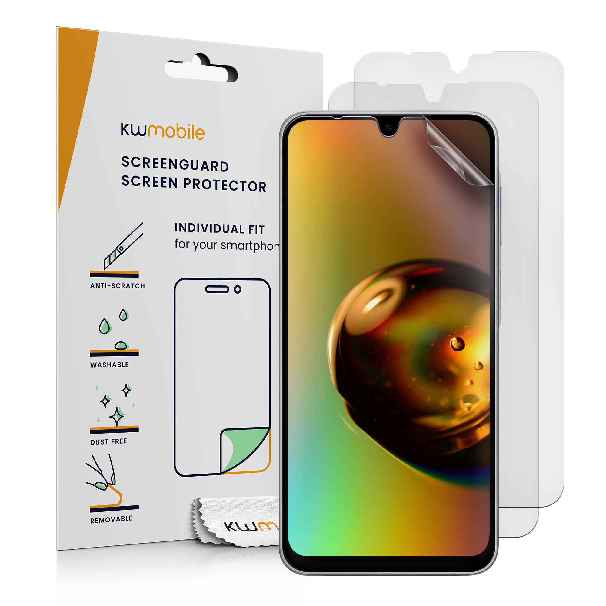 Sada 3 ochranných fólií pro Samsung Galaxy A18 4G / 5G kwmobile - matný
