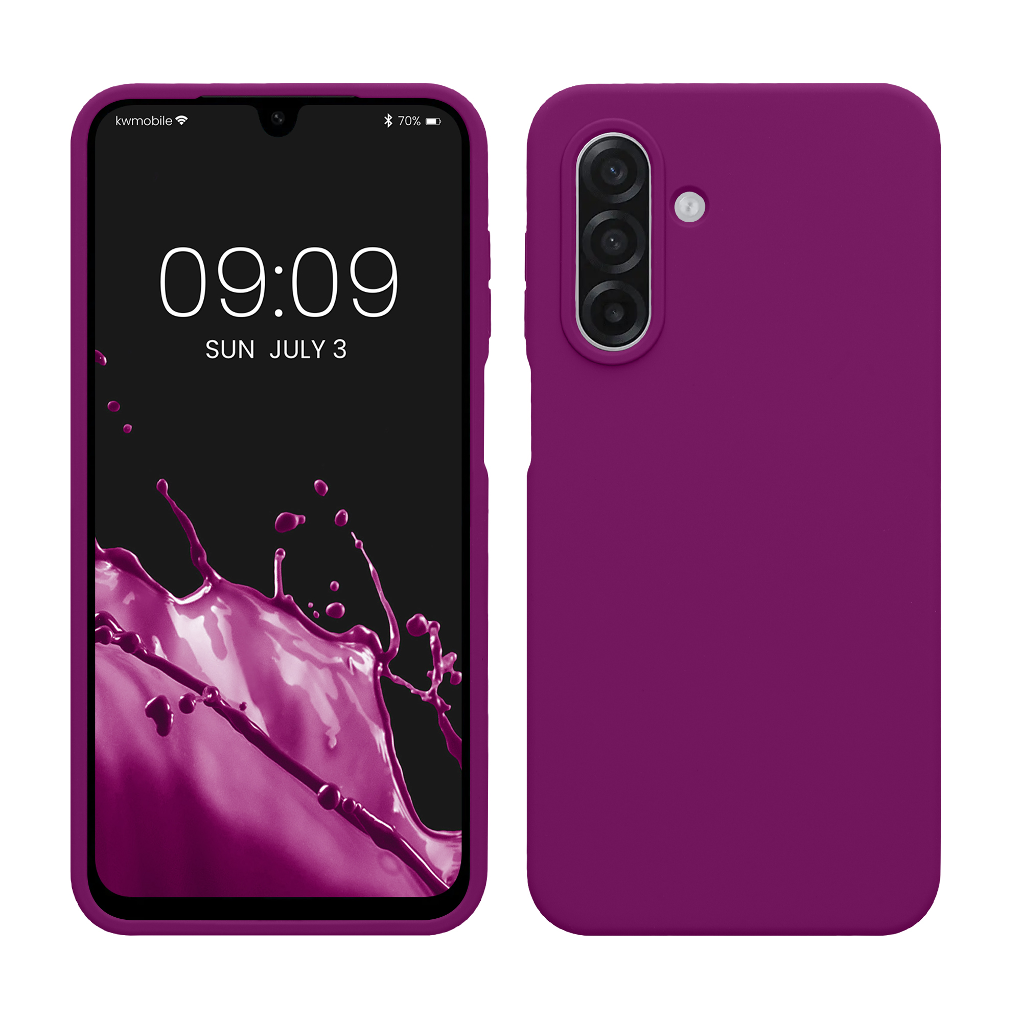 Pouzdro pro Samsung Galaxy A18 4G / 5G kwmobile silikonové - neonově fialová