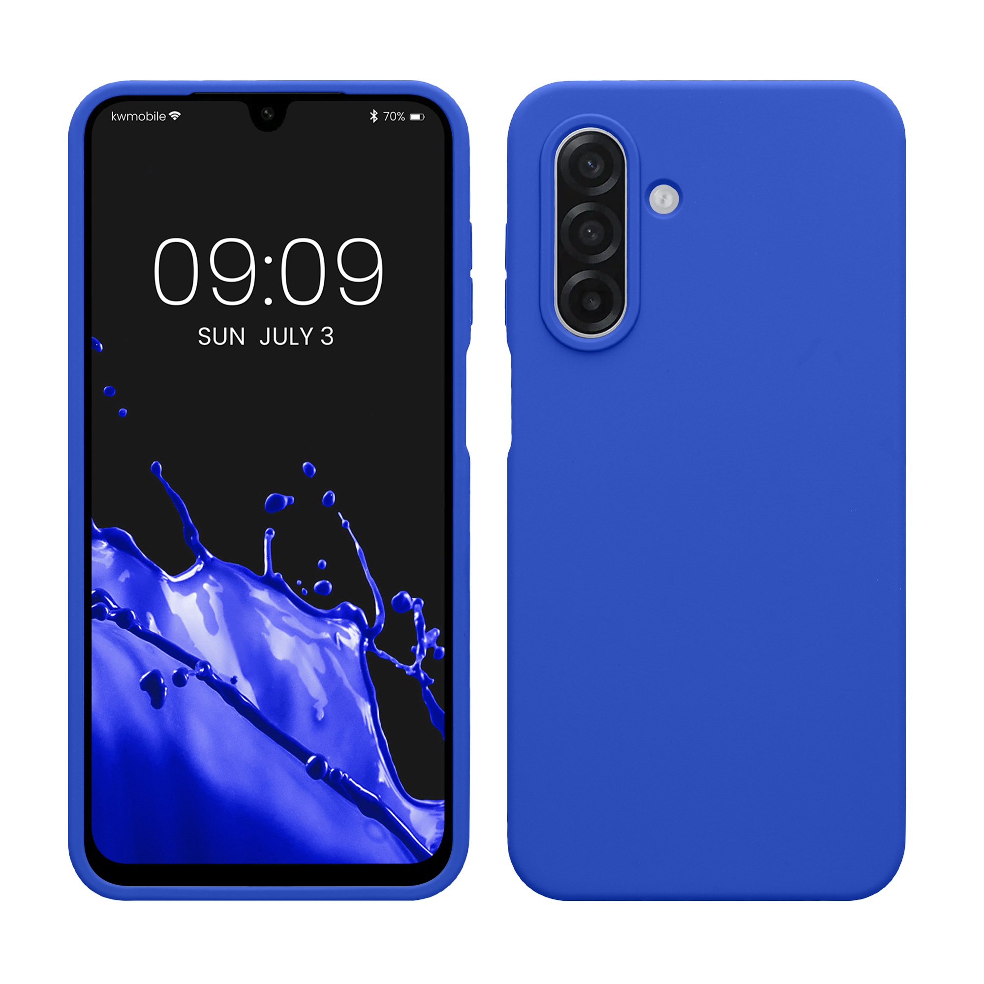 Pouzdro pro Samsung Galaxy A18 4G / 5G kwmobile silikonové - baltská modrá