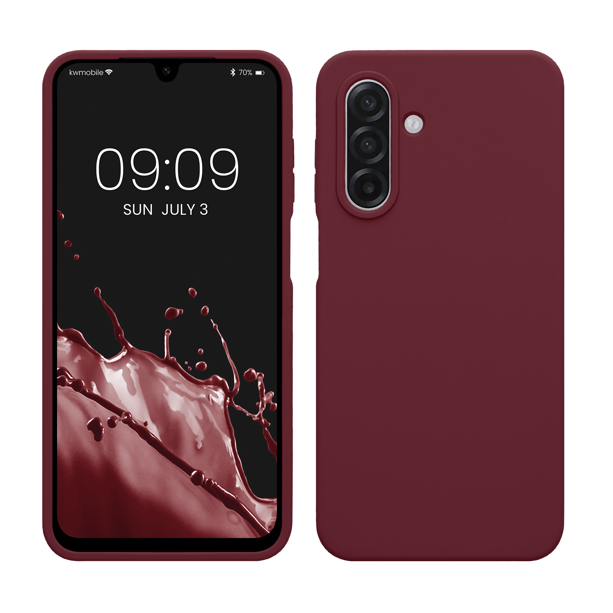 Pouzdro pro Samsung Galaxy A18 4G / 5G kwmobile silikonové - vínově fialová