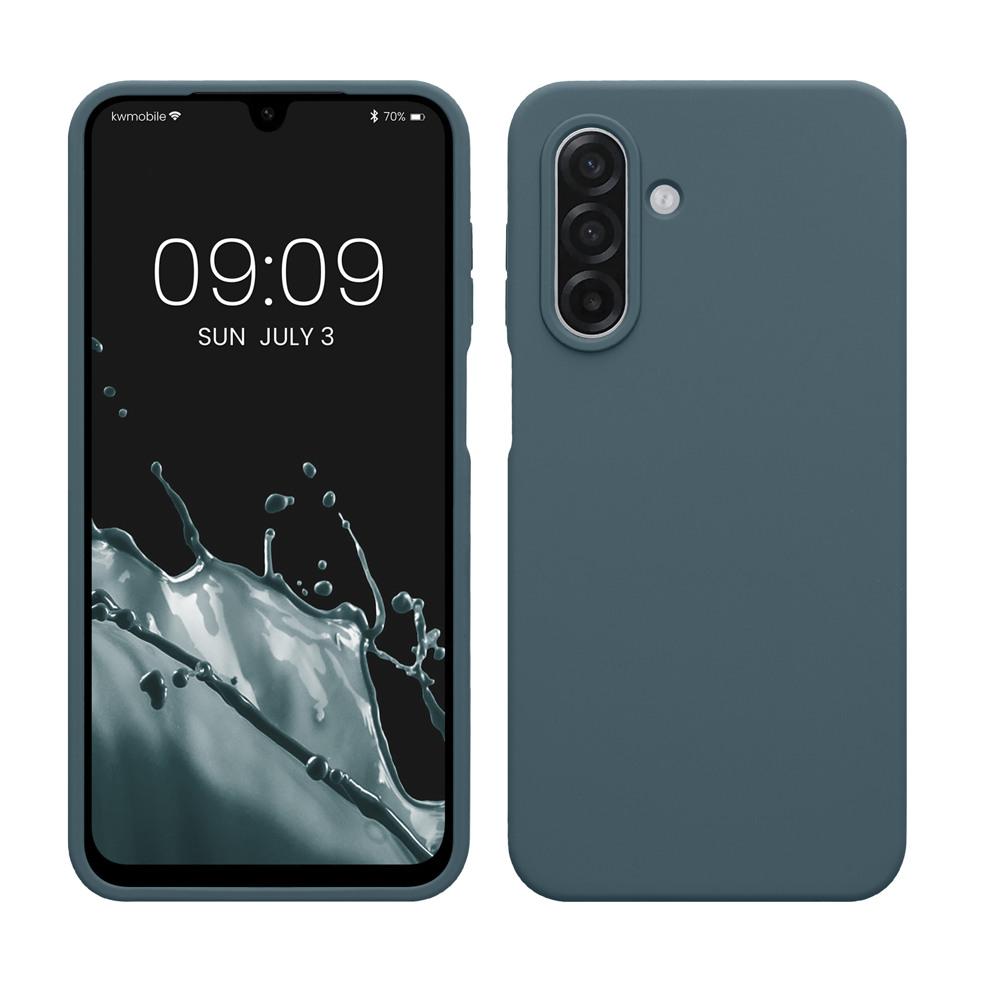 Pouzdro pro Samsung Galaxy A18 4G / 5G kwmobile silikonové - tmavá antracitová