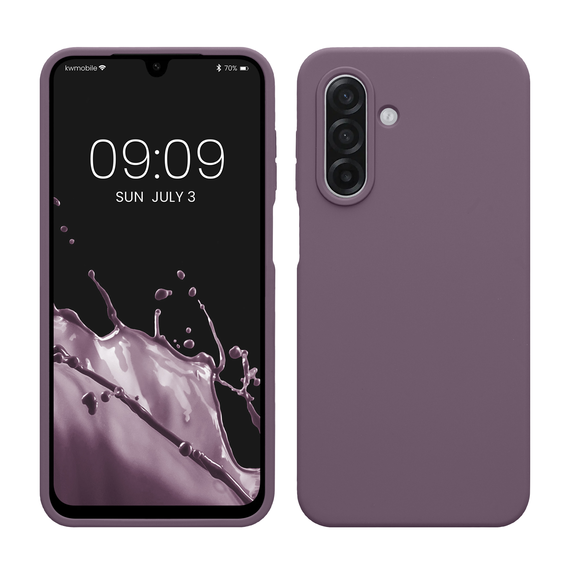 Pouzdro pro Samsung Galaxy A18 4G / 5G kwmobile silikonové - pastelová kosatcová