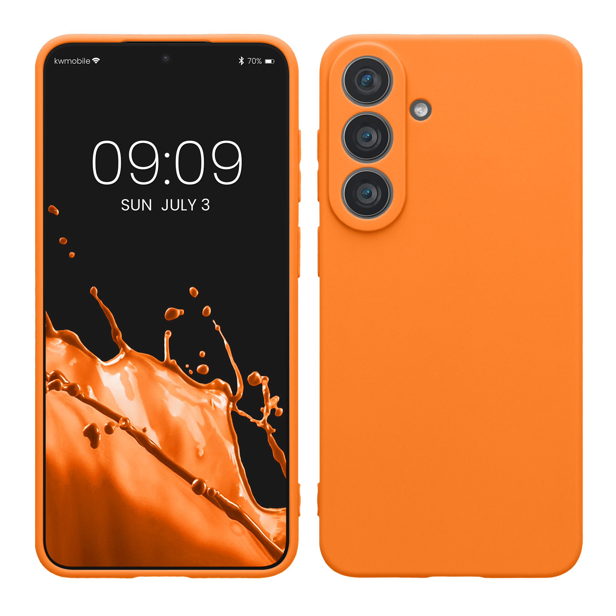 Tenký matný TPU kryt pro Samsung Galaxy S26 FE kwmobile ‑ ovocná oranžová