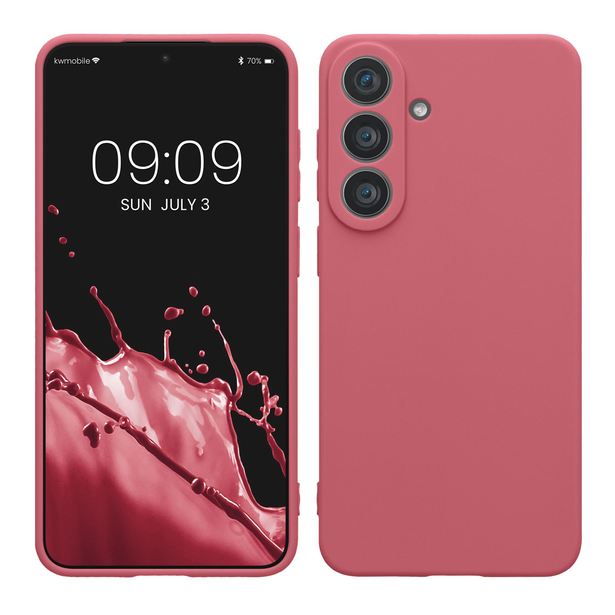 Tenký matný TPU kryt pro Samsung Galaxy S26 FE kwmobile ‑ tmavě růžová