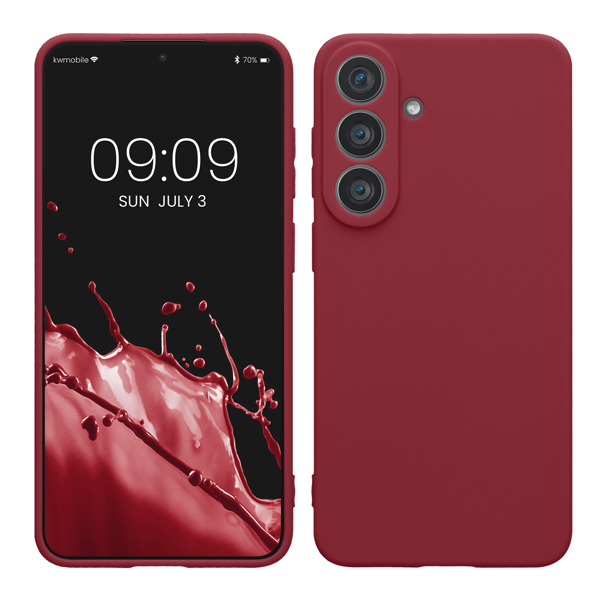 Tenký matný TPU kryt pro Samsung Galaxy S26 FE kwmobile ‑ vínově fialová