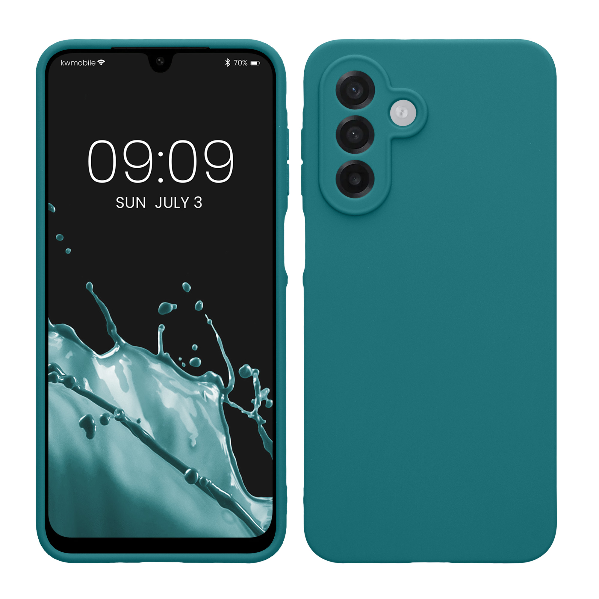 Kryt na mobil Samsung Galaxy A18 4G / 5G, tenký - kwmobile, matný petrolejový