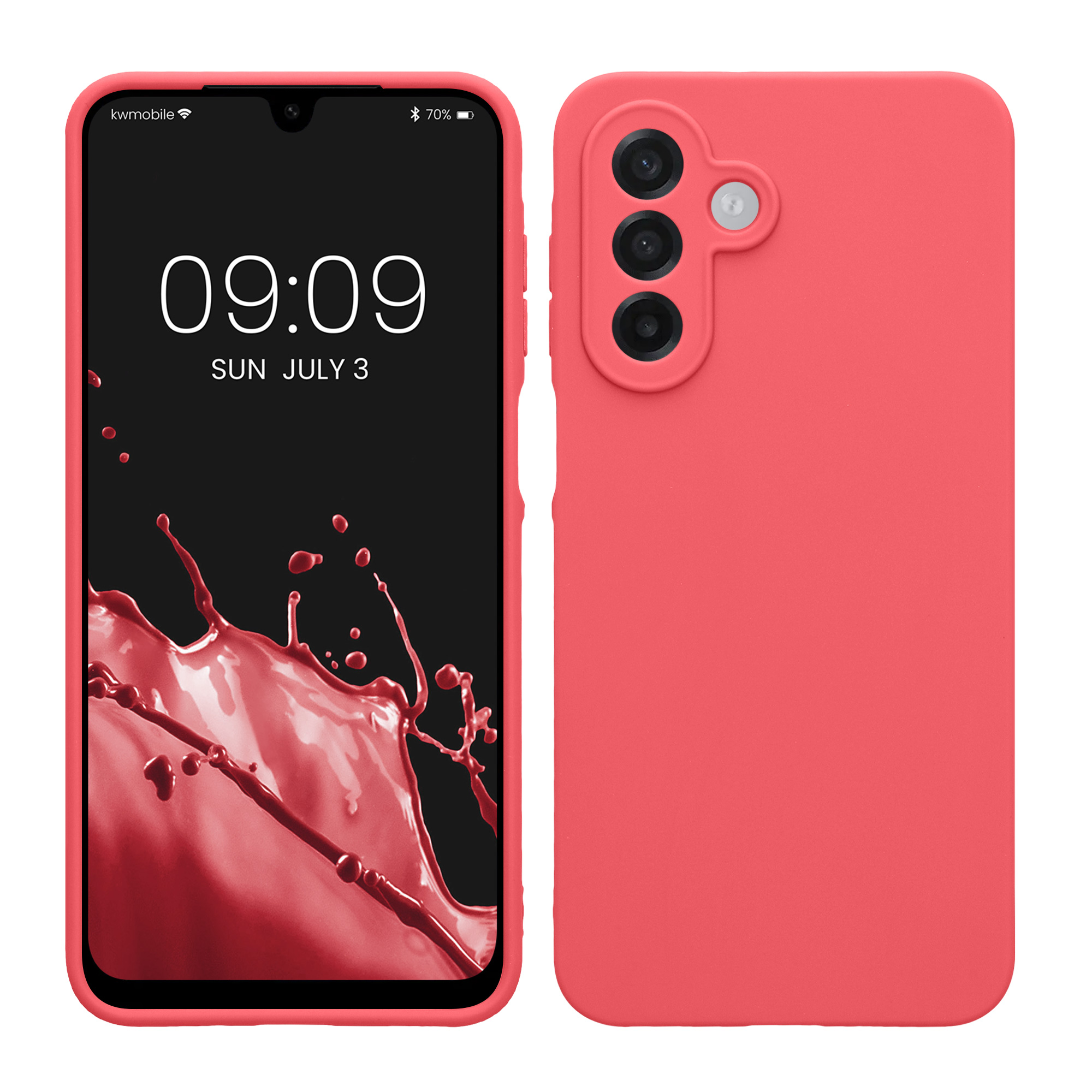 Kryt na mobil Samsung Galaxy A18 4G / 5G, tenký - kwmobile, neonově korálový