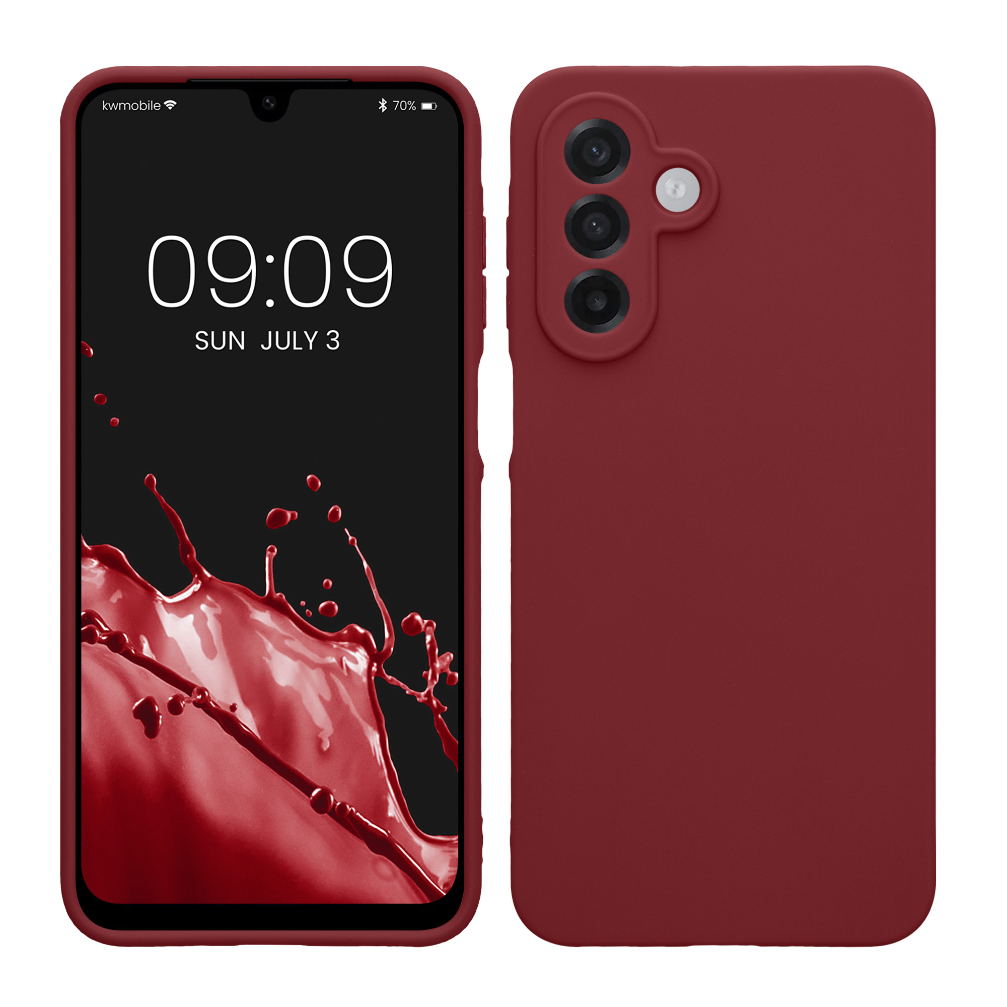 Kryt na mobil Samsung Galaxy A18 4G / 5G, tenký - kwmobile, vínově fialový