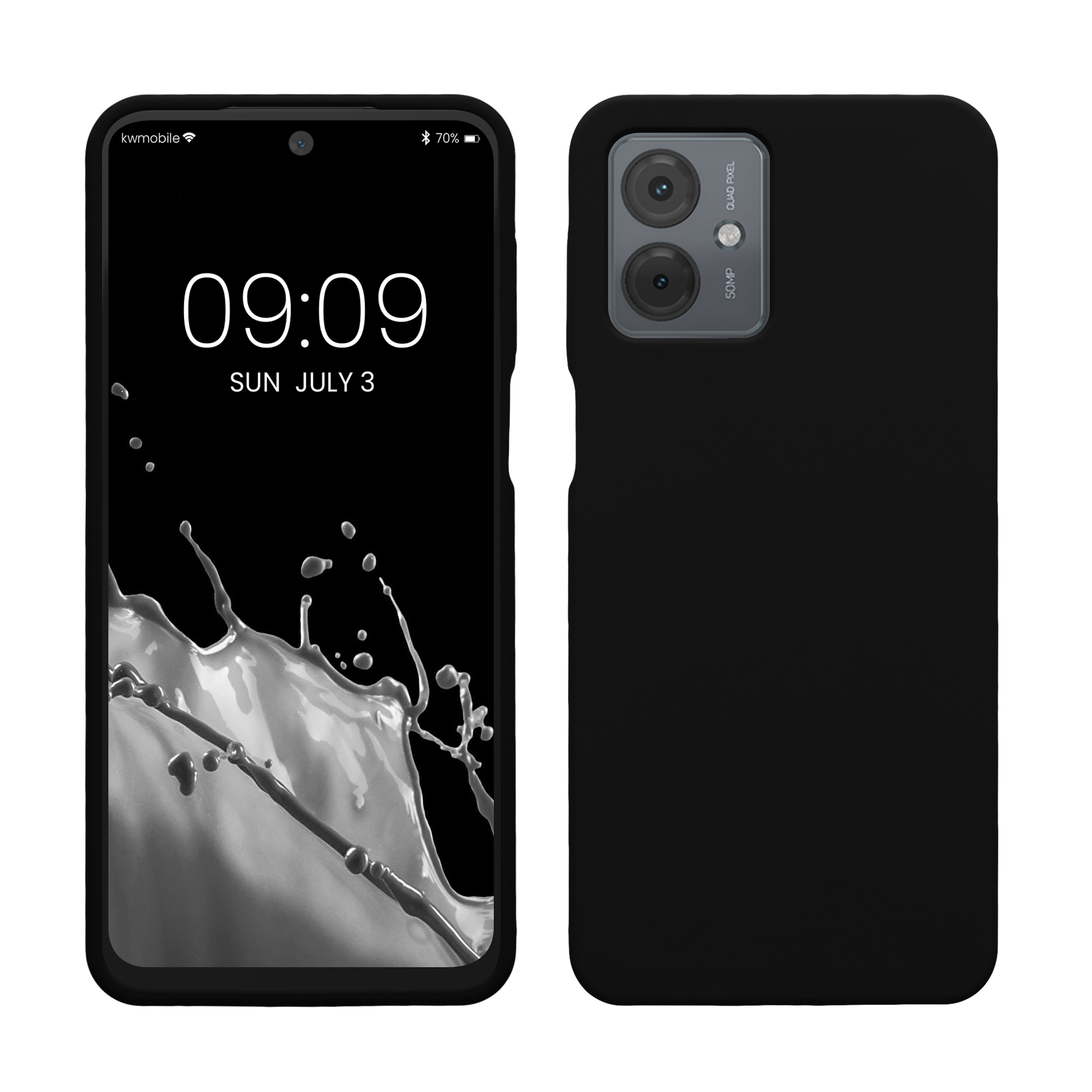 Silikonový kryt kwmobile pro Motorola Moto G14 - Černá