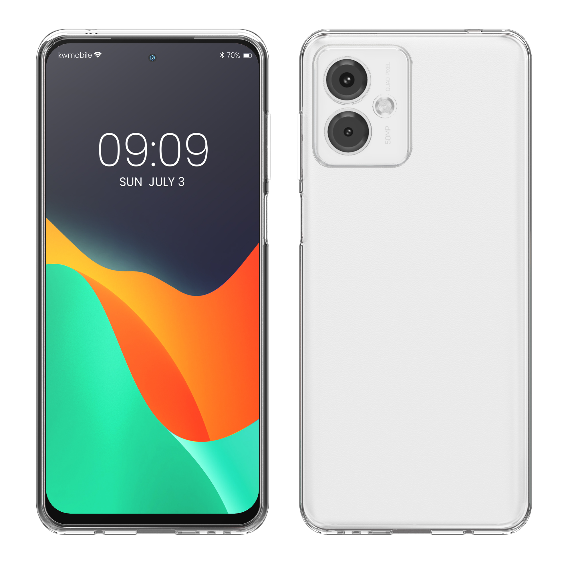 Pouzdro pro Motorola Moto G14 kwmobile tenké TPU - transparentní