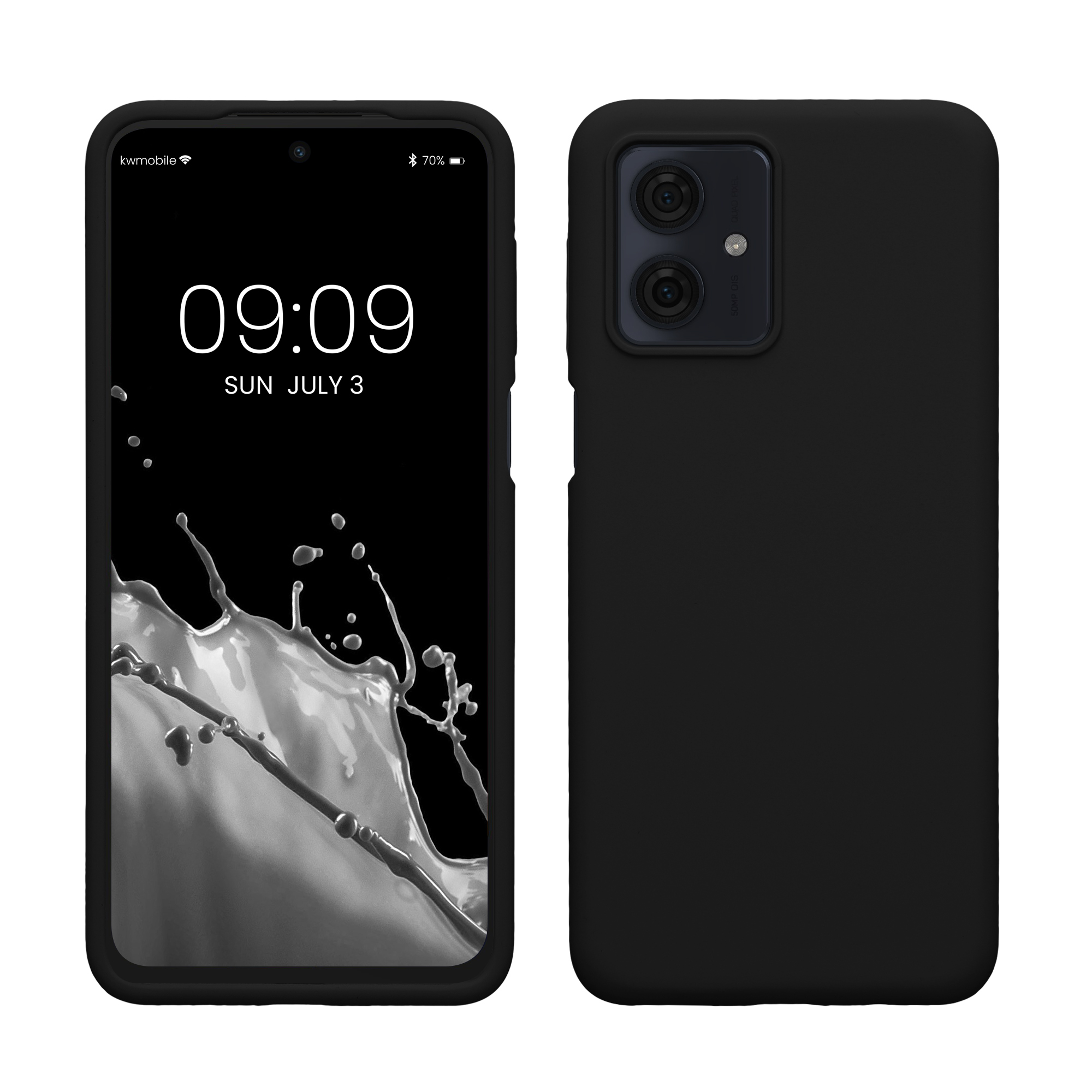 Pouzdro pro Motorola Moto G54 5G kwmobile silikonové - černá
