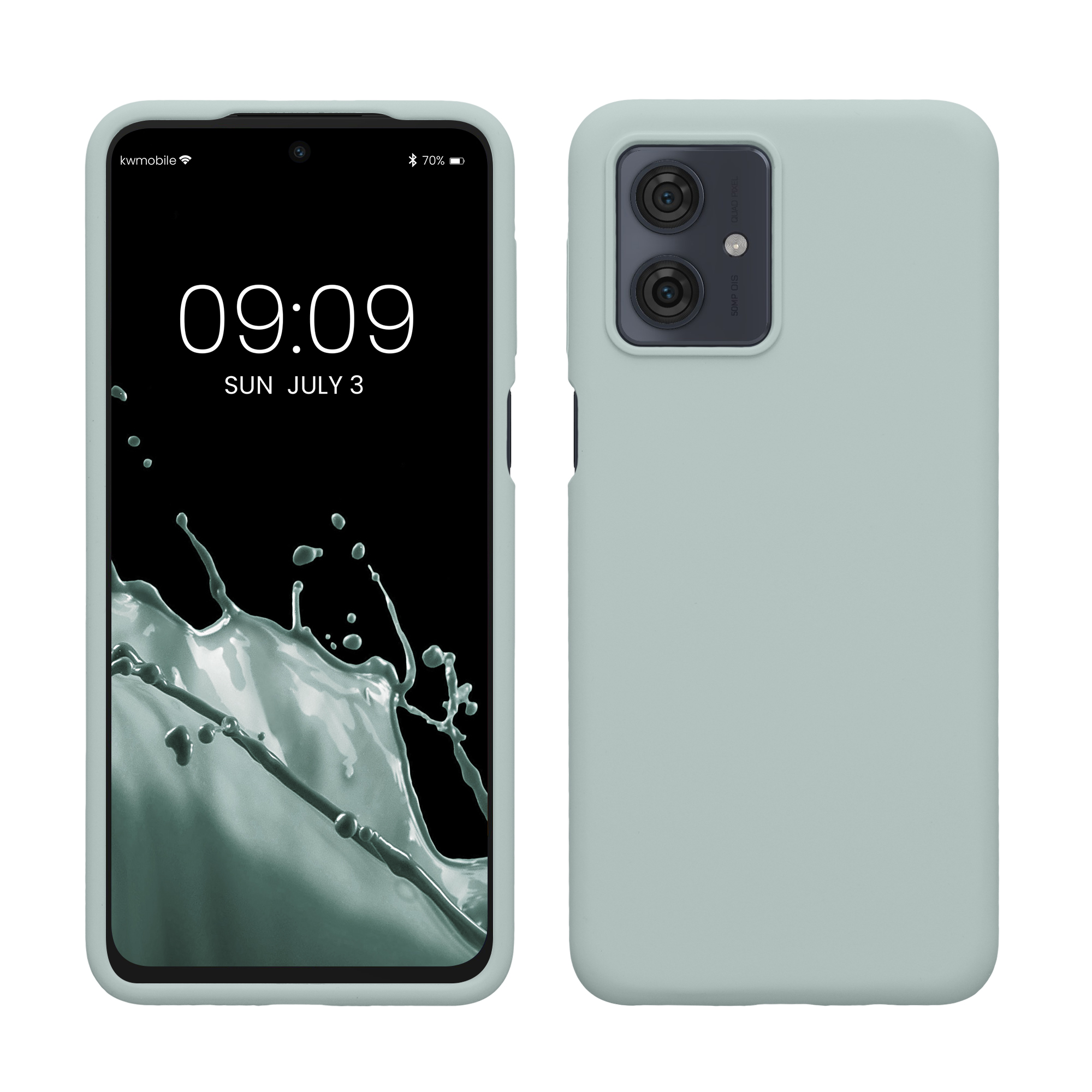 Silikonový kryt kwmobile pro Motorola Moto G54 5G - Mátová