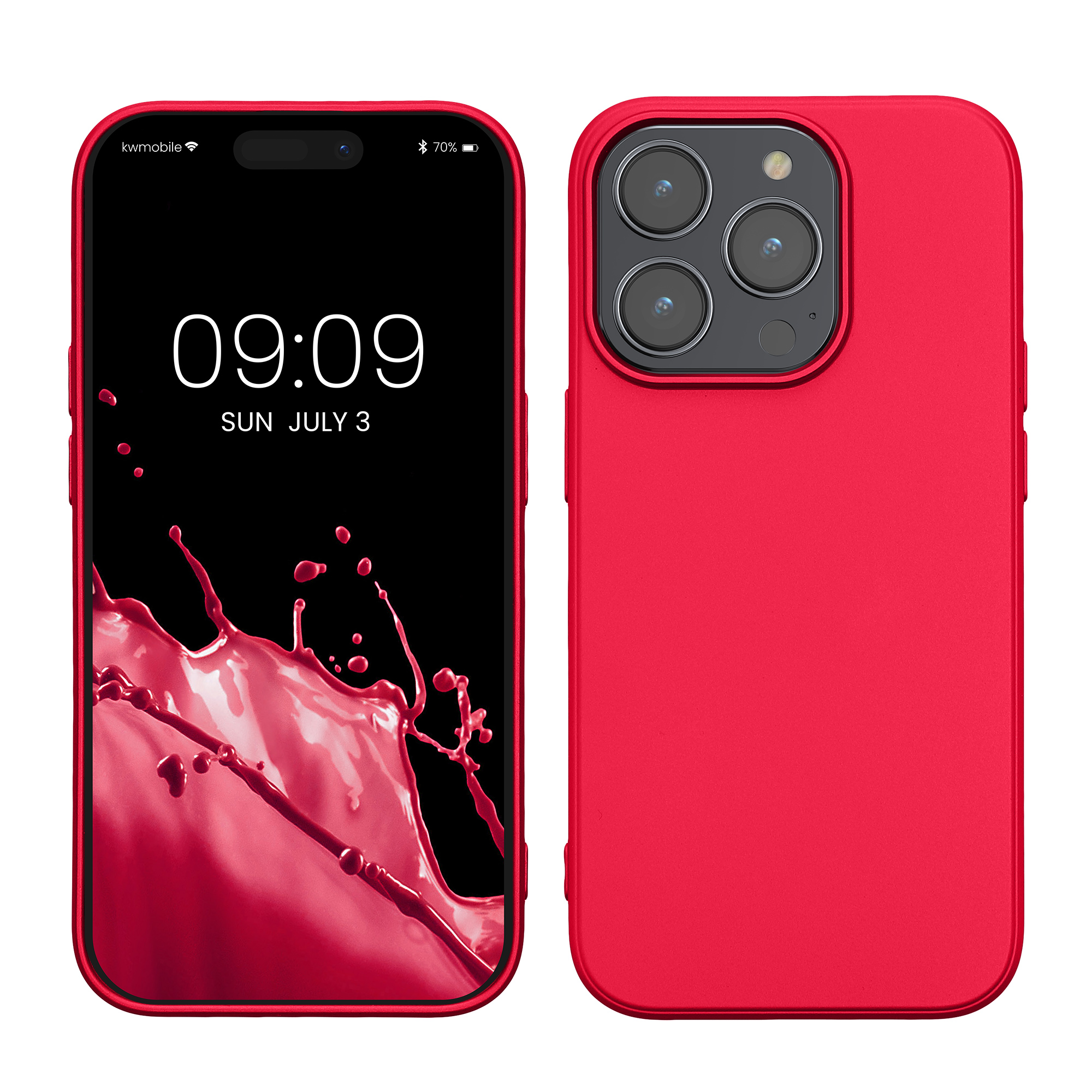 Kryt kwmobile slim iPhone 14 Pro růžová