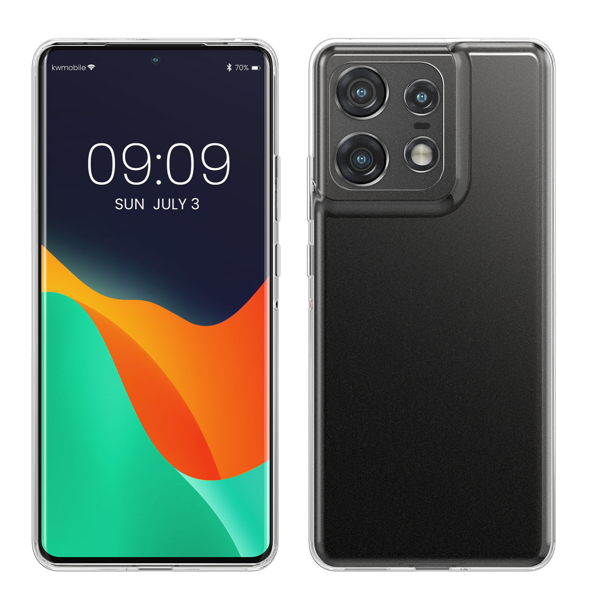 Pouzdro pro Motorola Edge 50 Pro kwmobile tenké TPU - transparentní