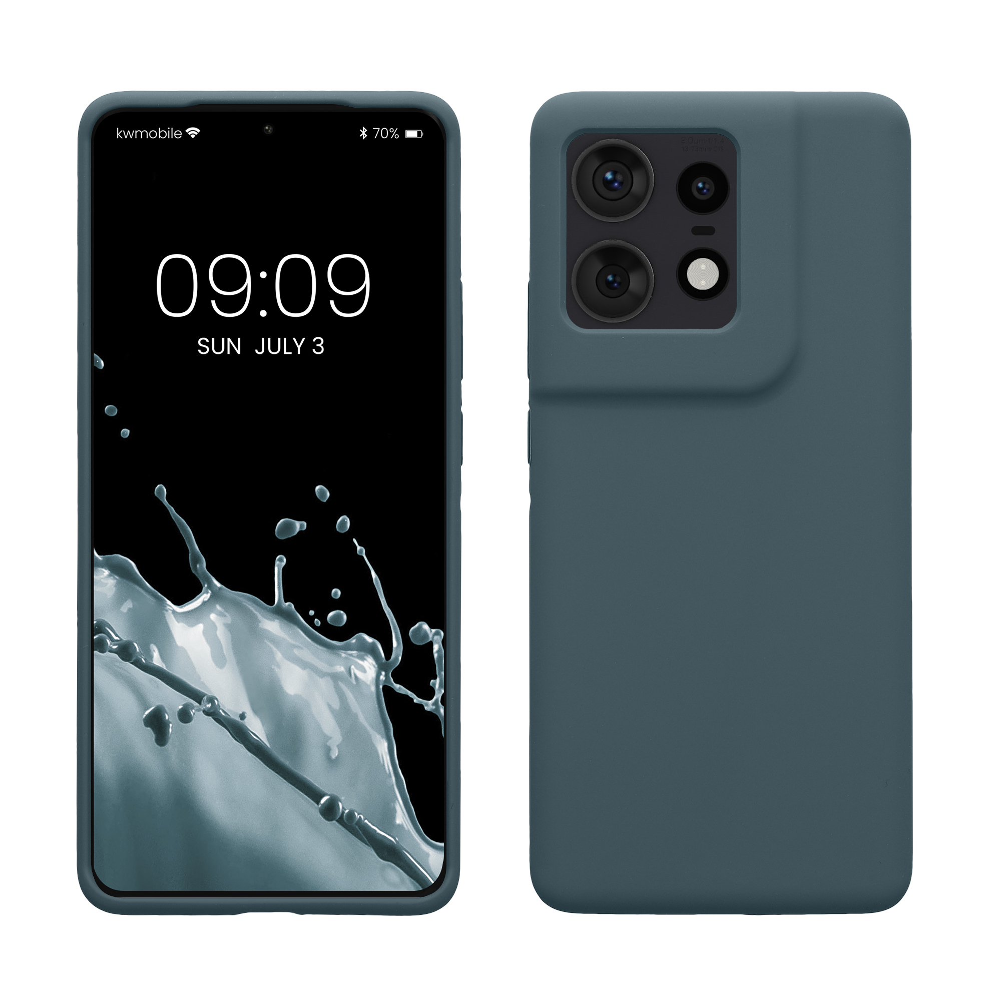Kryt na mobil Motorola Edge 50 Pro kwmobile TPU tmavě šedá