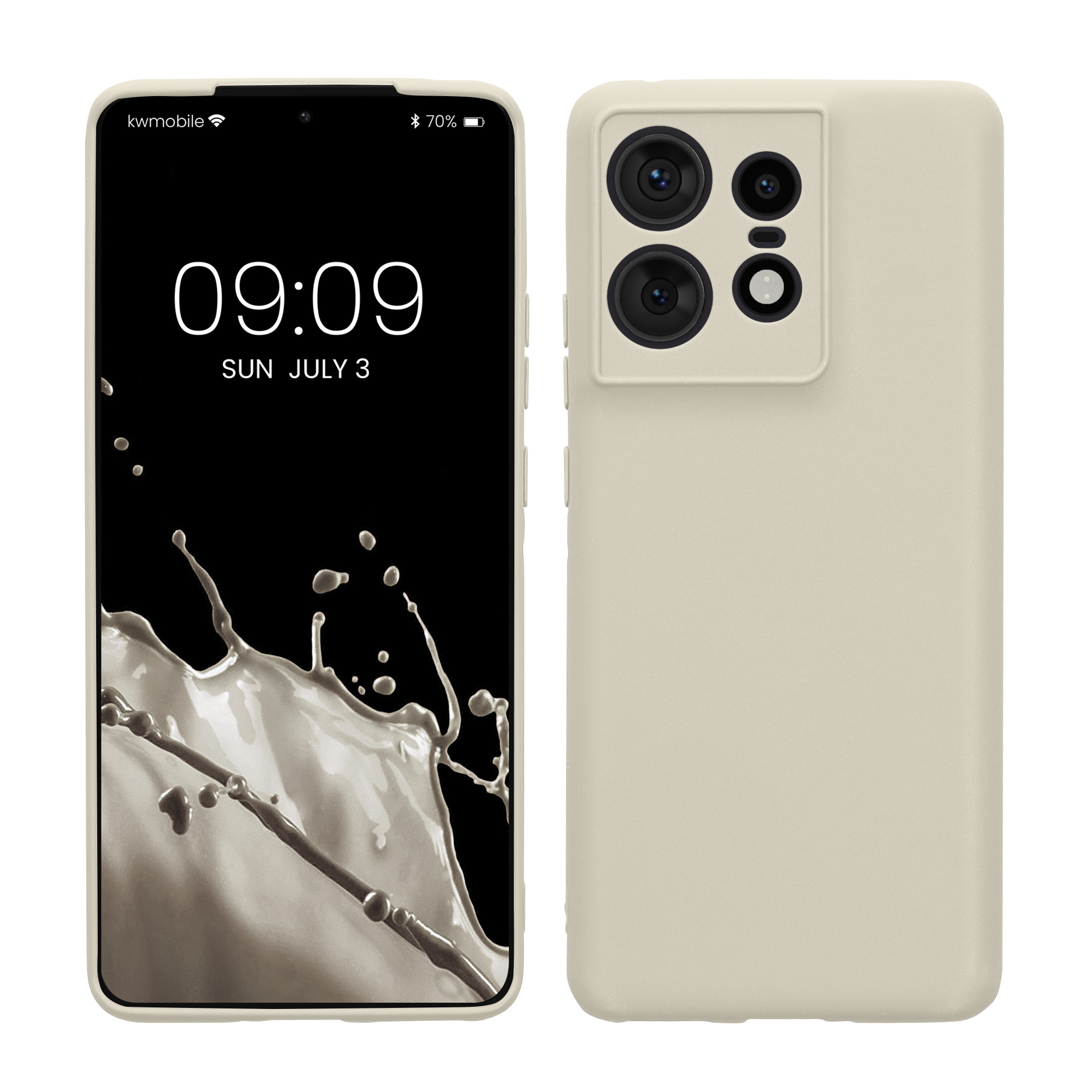Matný TPU kryt pro Motorola Edge 50 Pro kwmobile ‑ měsíční záře