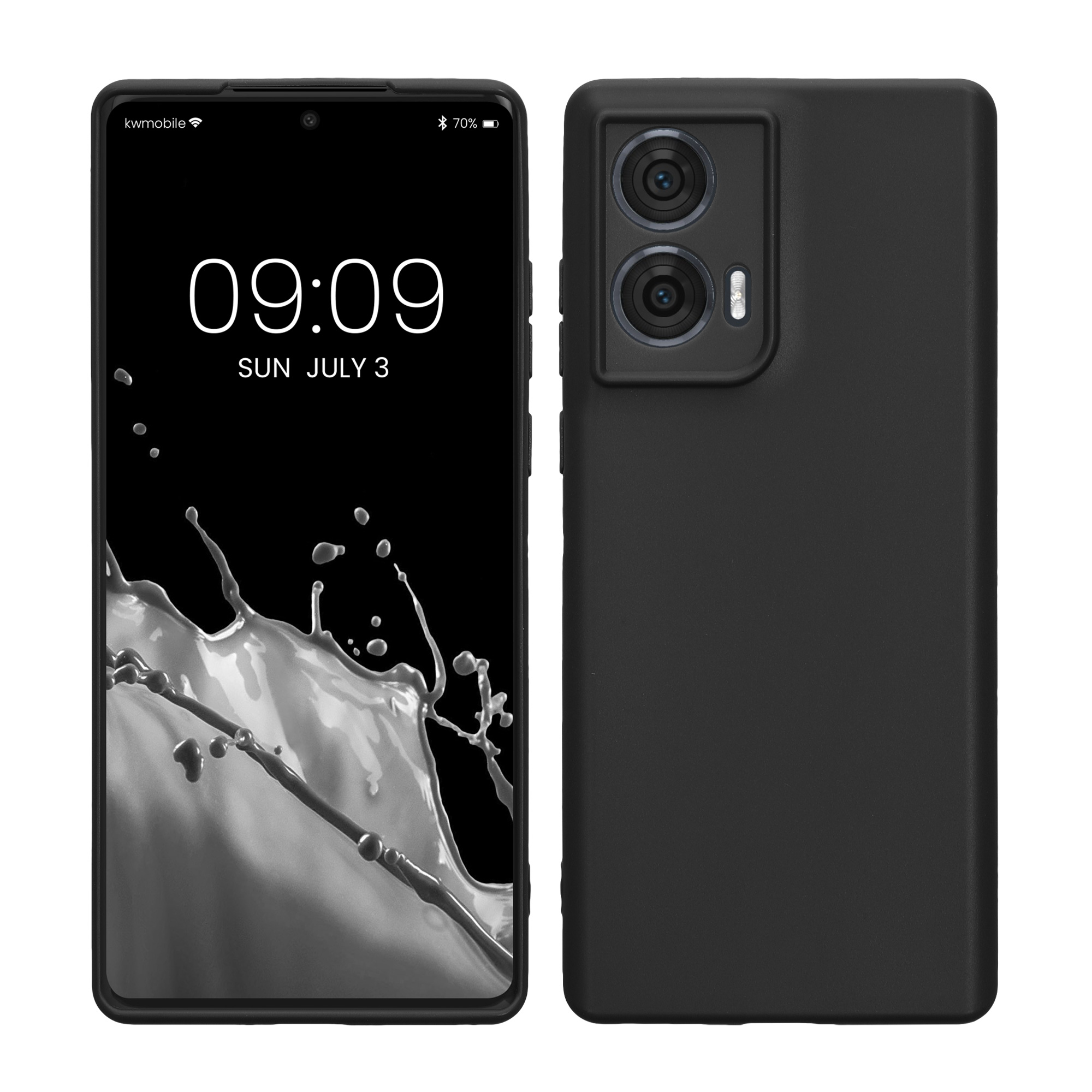 Kryt na mobil Motorola Edge 50 Fusion kwmobile TPU matná černá