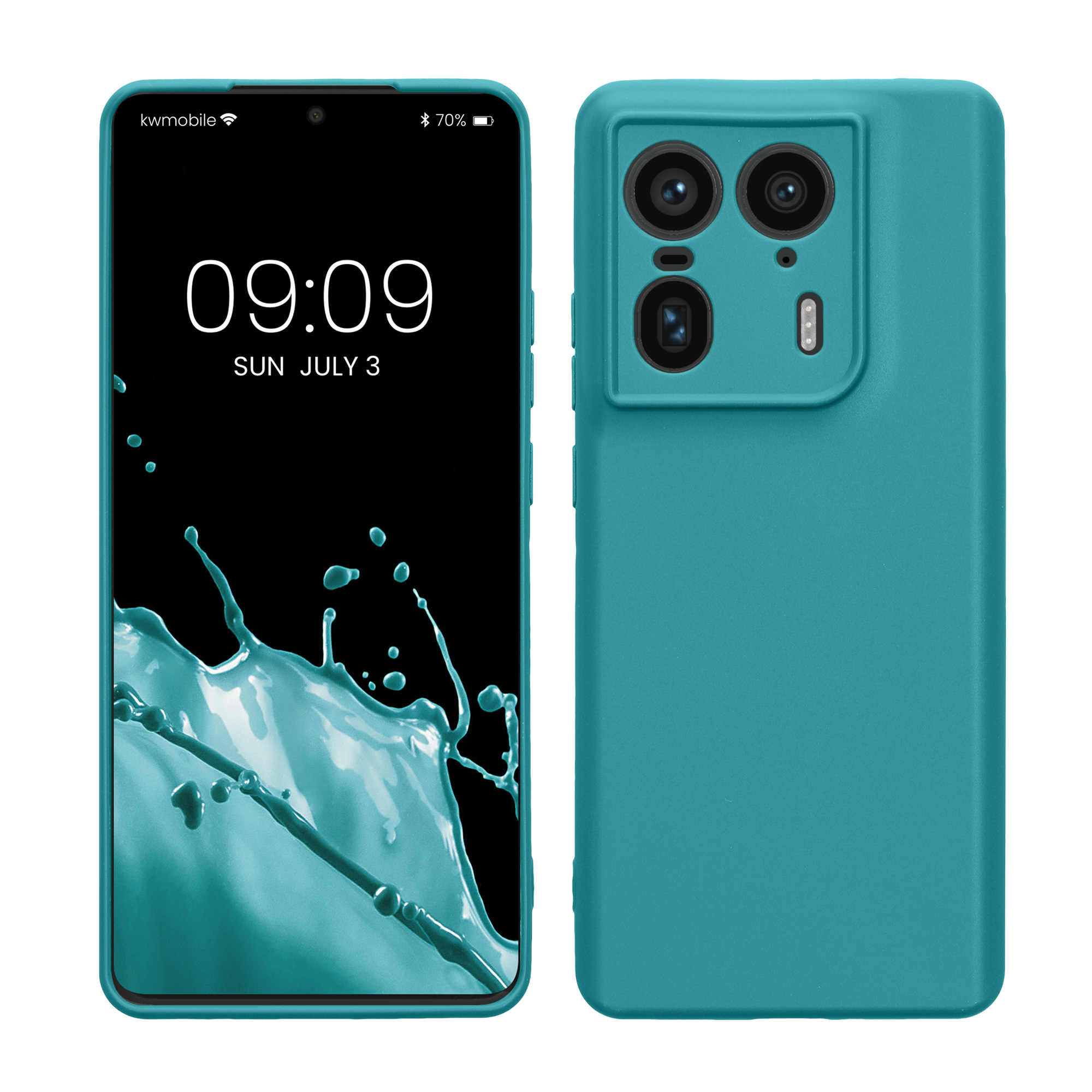 Kryt na mobil Motorola Edge 50 Ultra kwmobile TPU petrolejová matná