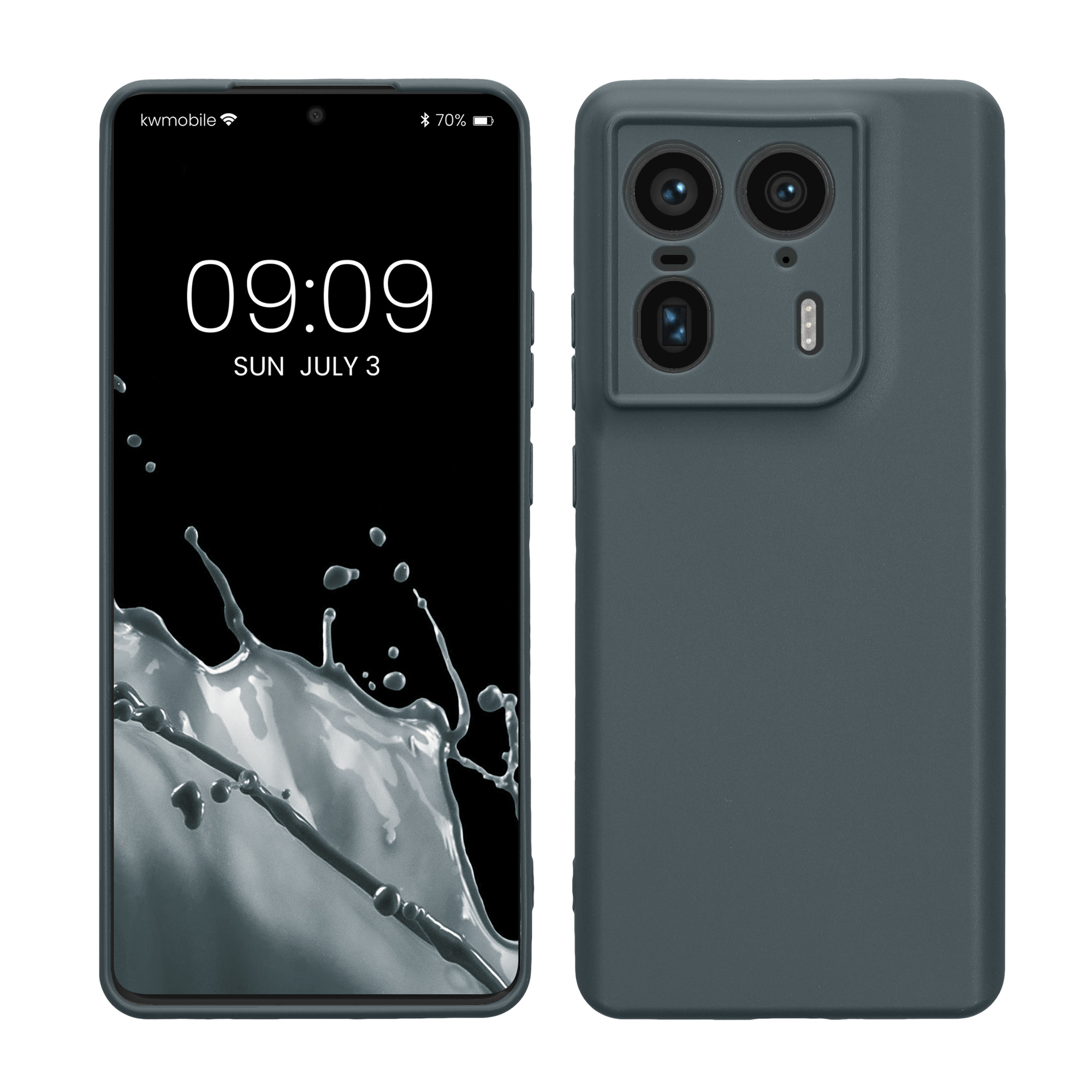 Kryt na mobil Motorola Edge 50 Ultra kwmobile TPU tmavě šedá