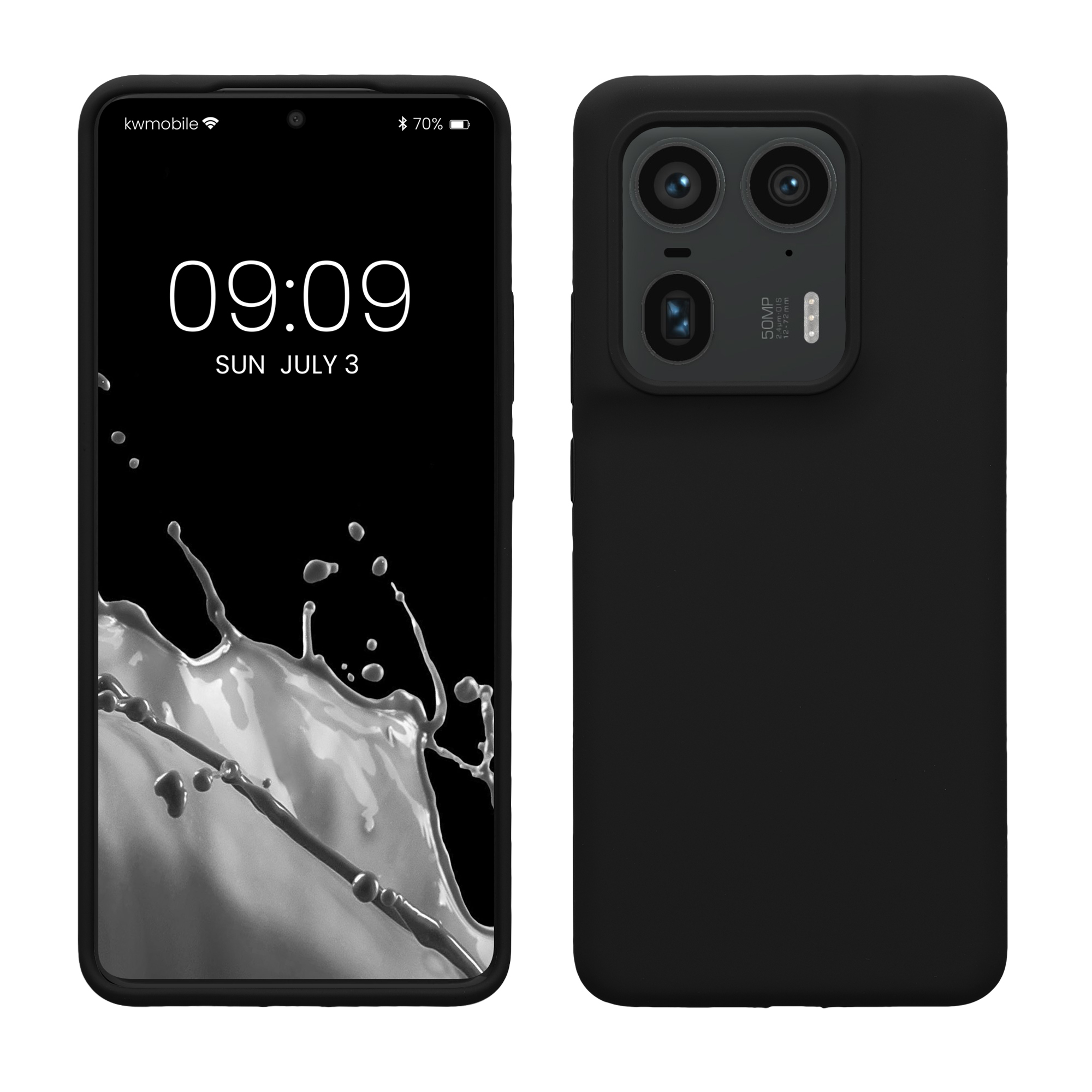 Kryt na mobil Motorola Edge 50 Ultra kwmobile TPU černá