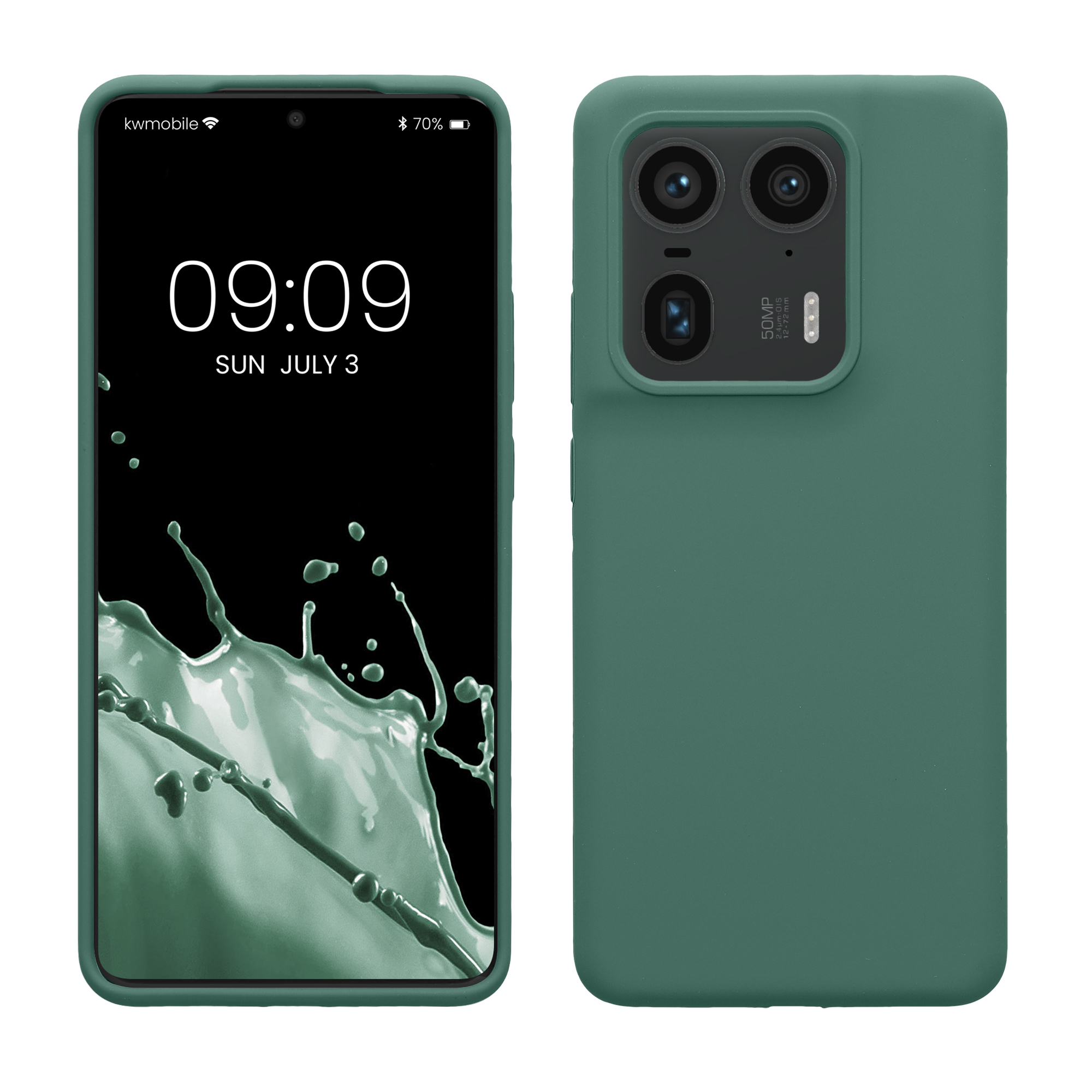 Kryt na mobil Motorola Edge 50 Ultra kwmobile TPU lesní zelená