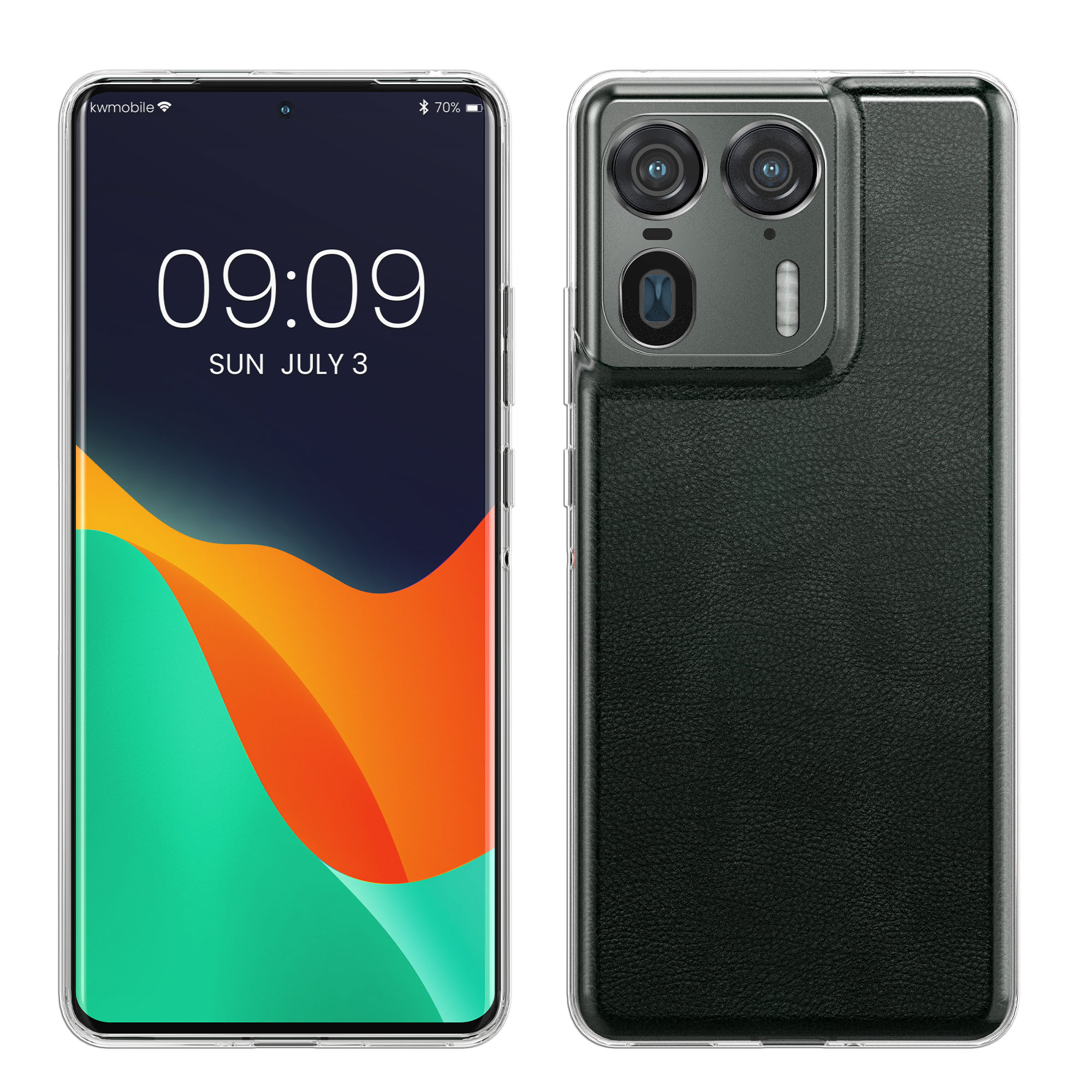 Tenký čirý TPU kryt pro Motorola Edge 50 Ultra kwmobile ‑ čirá