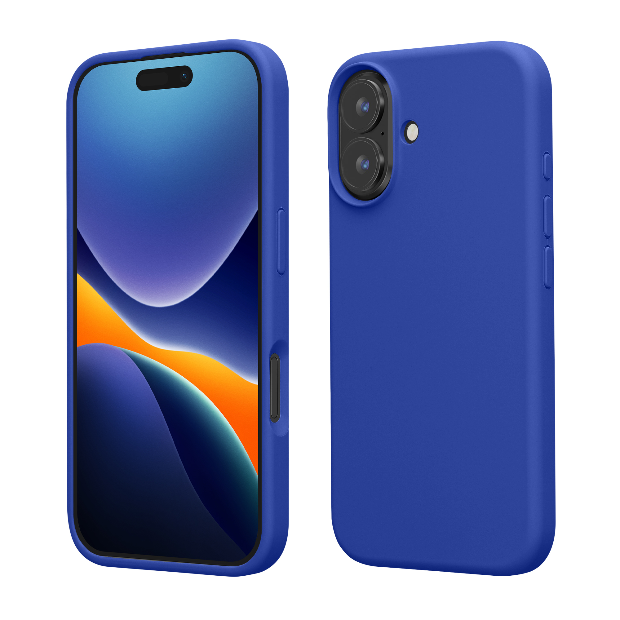 Silikonový kryt kwmobile pro iPhone 16 - baltsky modrá