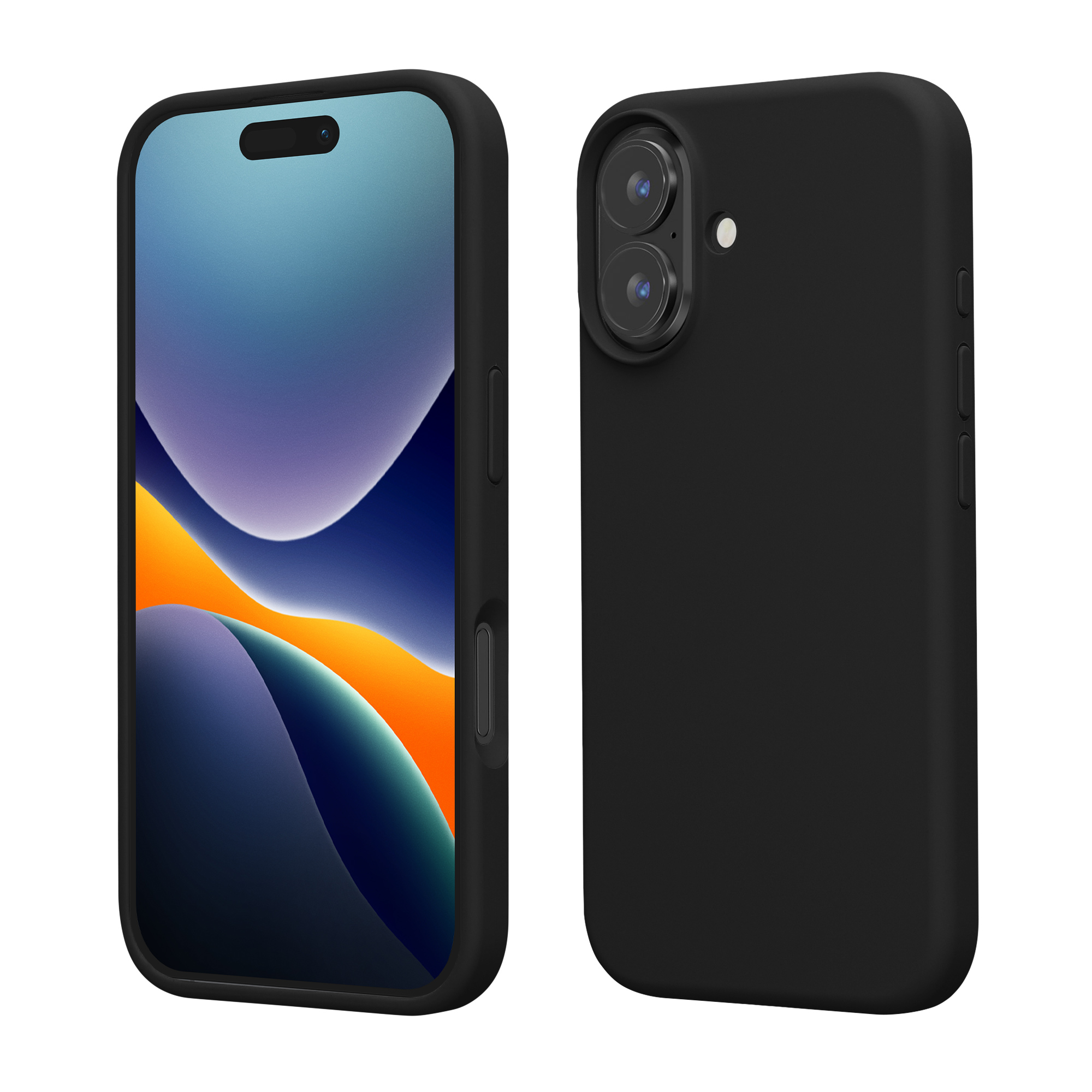 Pouzdro pro Apple iPhone 16 kwmobile silikonové - černá