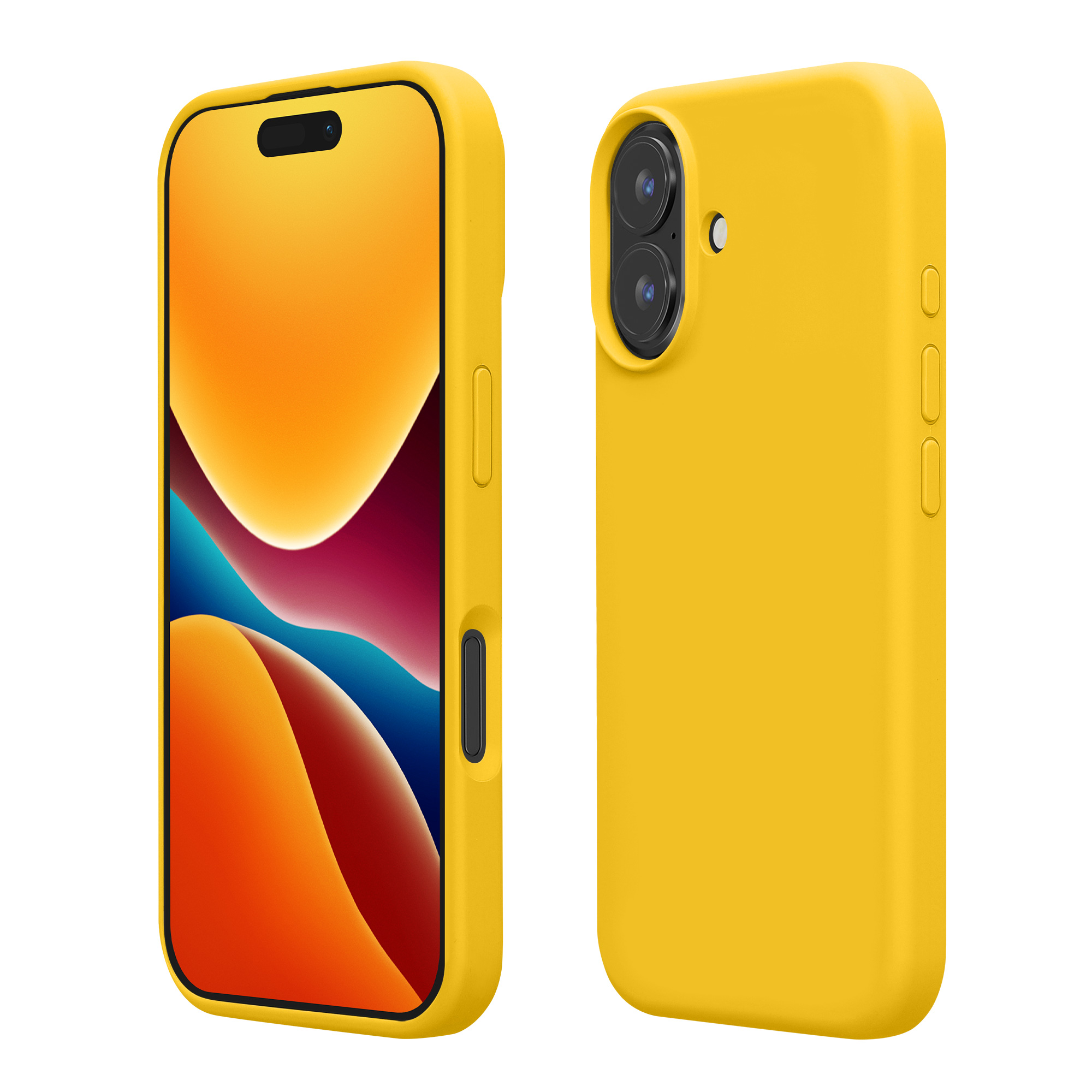 Silikonový kryt na mobil Apple iPhone 16 Plus kwmobile - žlutá