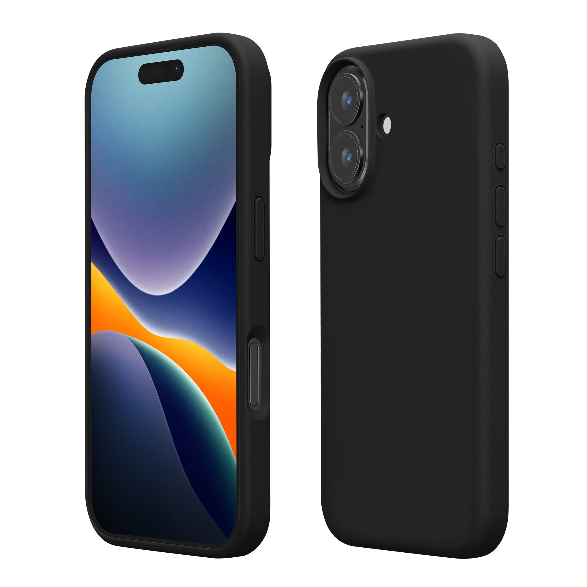 Silikonový kryt na mobil Apple iPhone 16 Plus kwmobile - černá