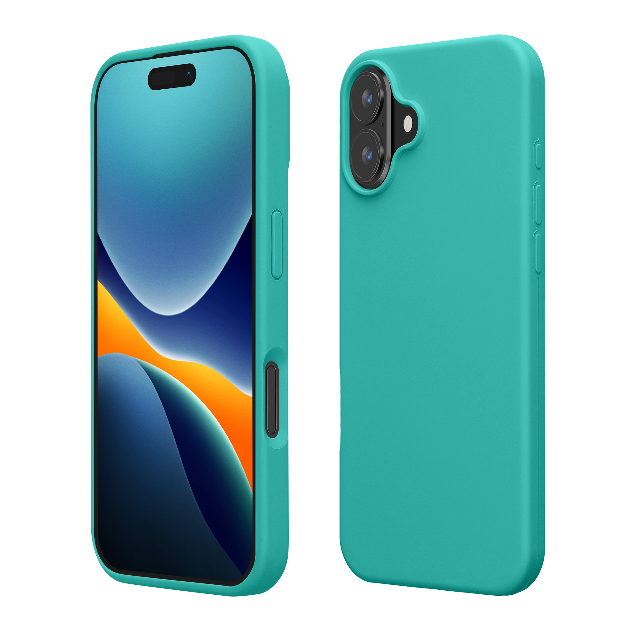 Silikonový kryt na mobil Apple iPhone 16 Plus kwmobile - Turquoise