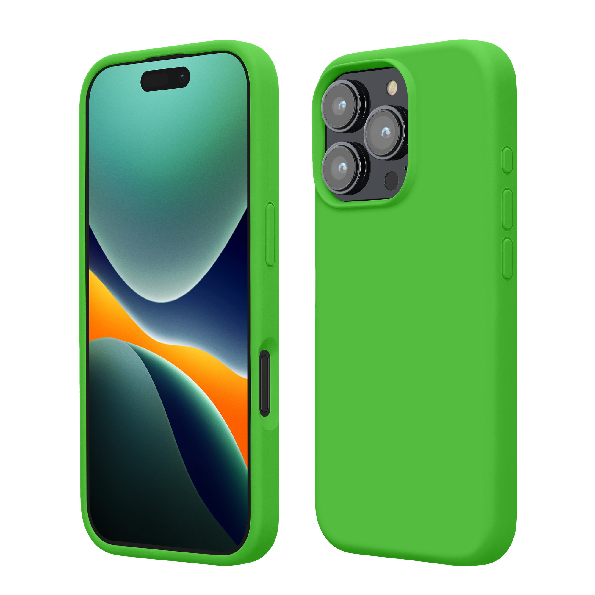 Silikonový kryt na mobil Apple iPhone 16 Pro kwmobile - zelená