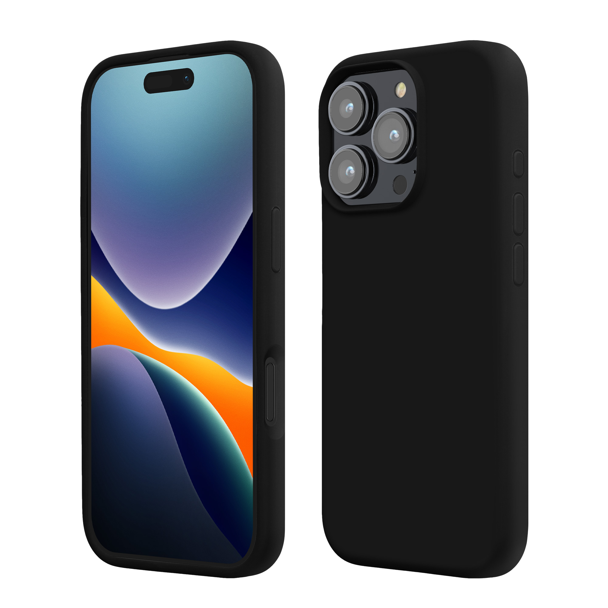 Silikonový kryt na mobil Apple iPhone 16 Pro kwmobile - černá