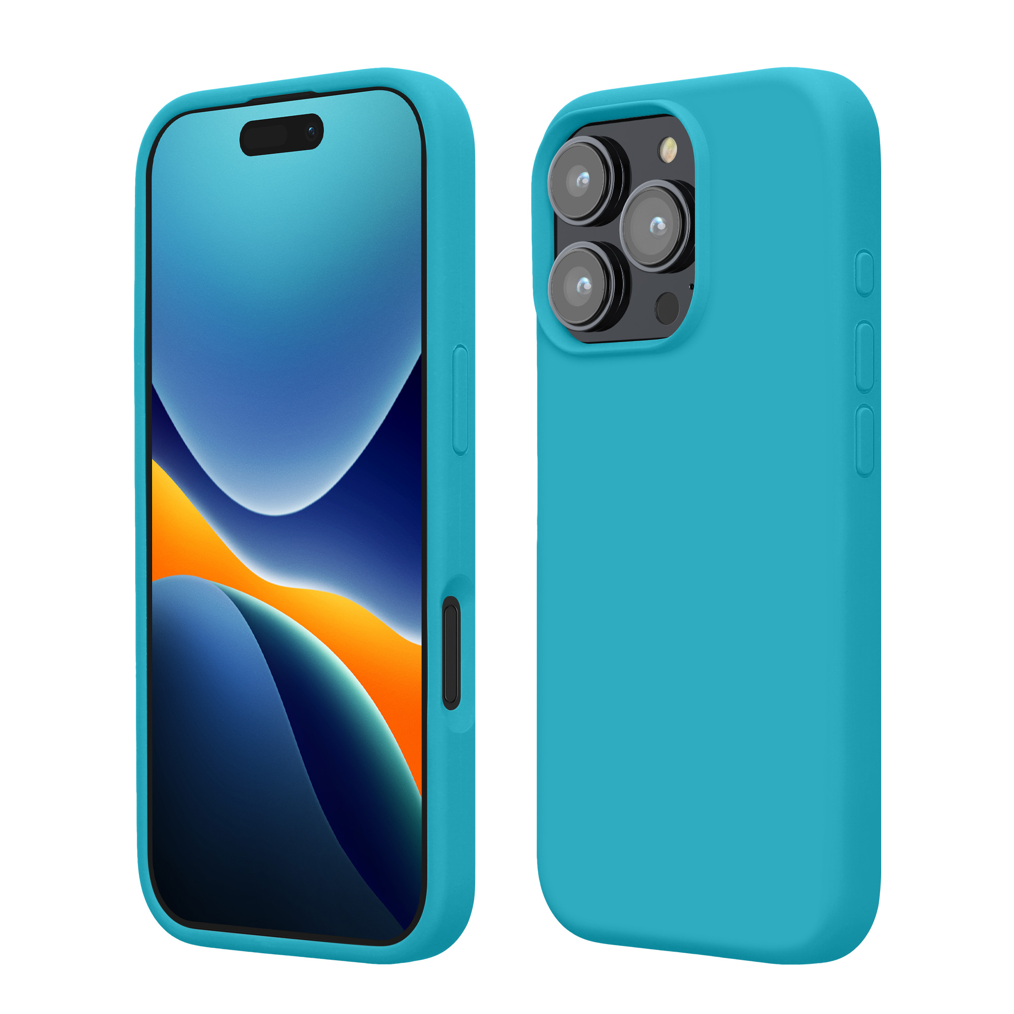 Silikonový kryt na mobil Apple iPhone 16 Pro kwmobile - Cool Glacier