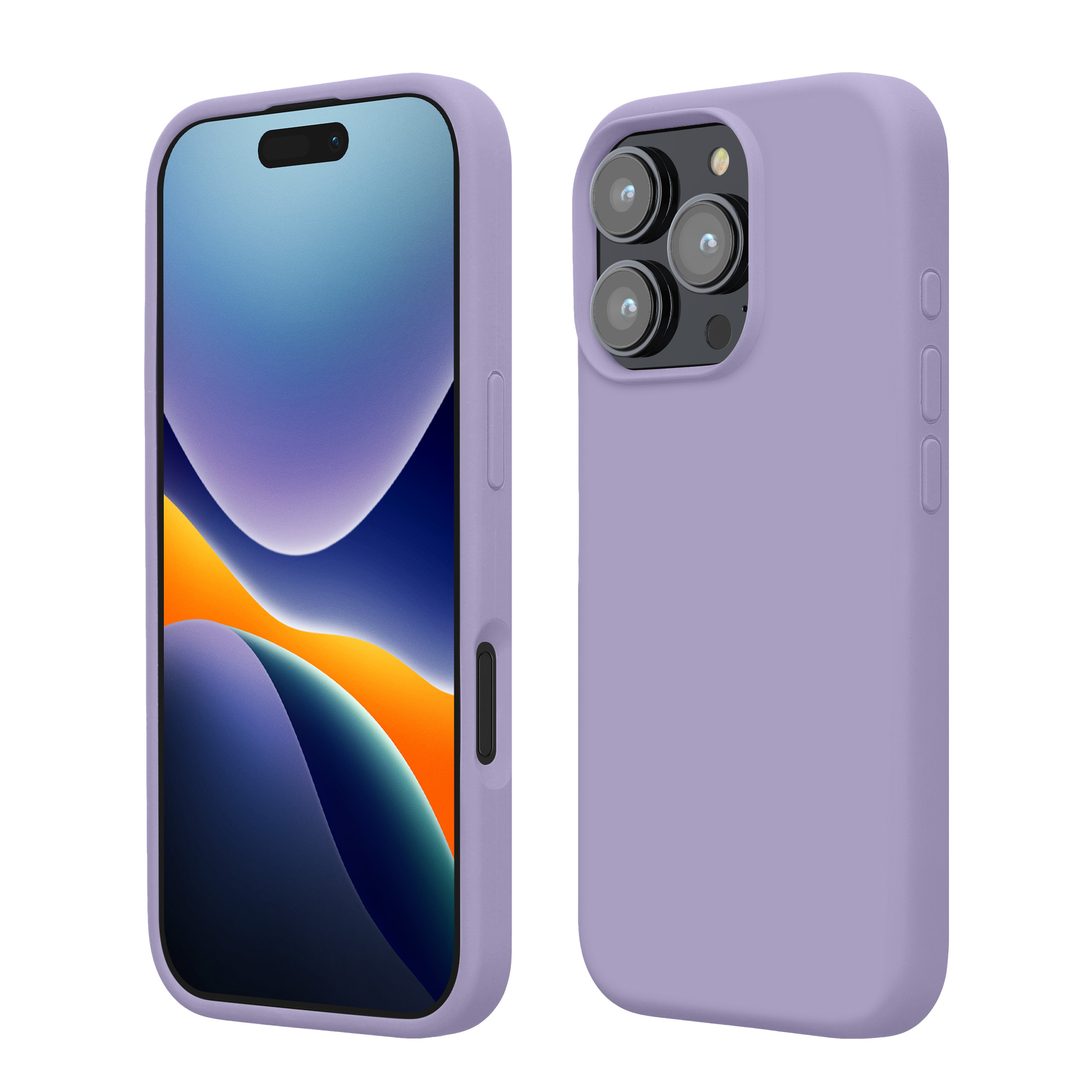 Pouzdro pro Apple iPhone 16 Pro kwmobile silikonové - levandulová