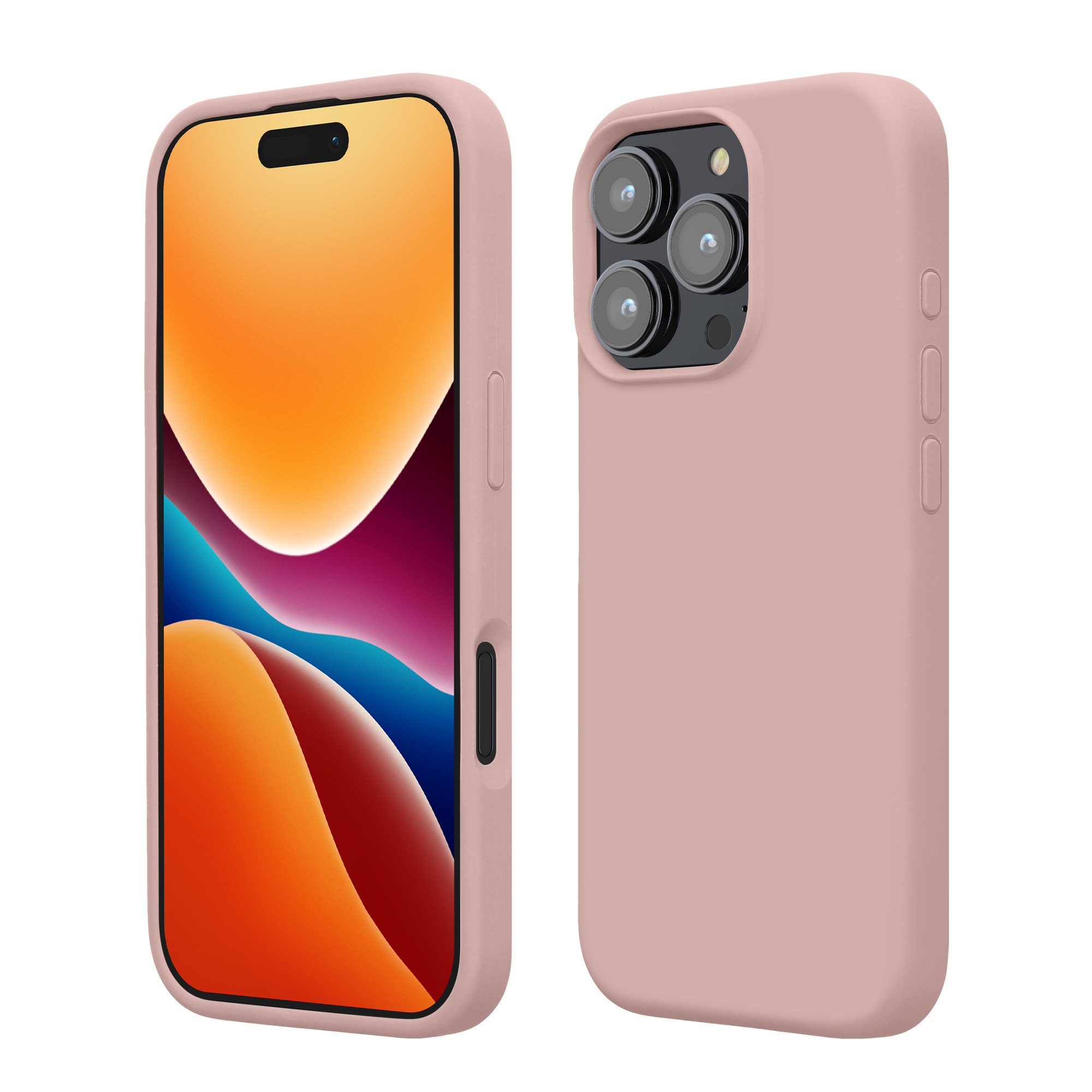 Silikonový kryt na mobil Apple iPhone 16 Pro kwmobile - růžová