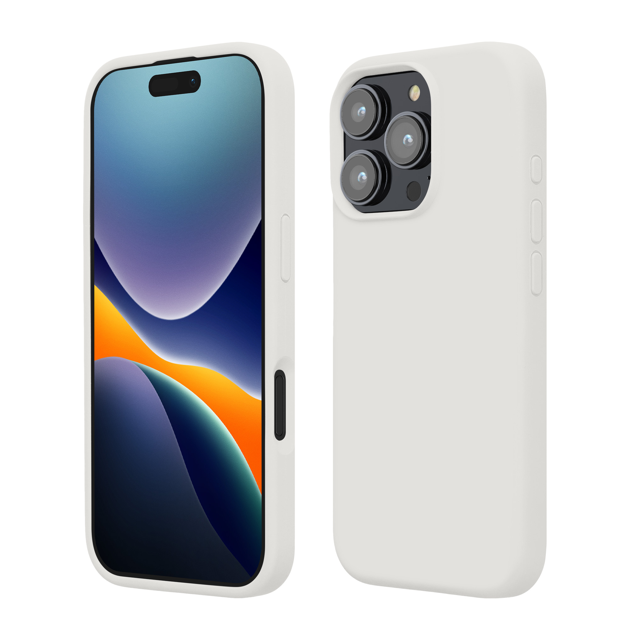 Silikonový kryt na mobil Apple iPhone 16 Pro kwmobile - bílá